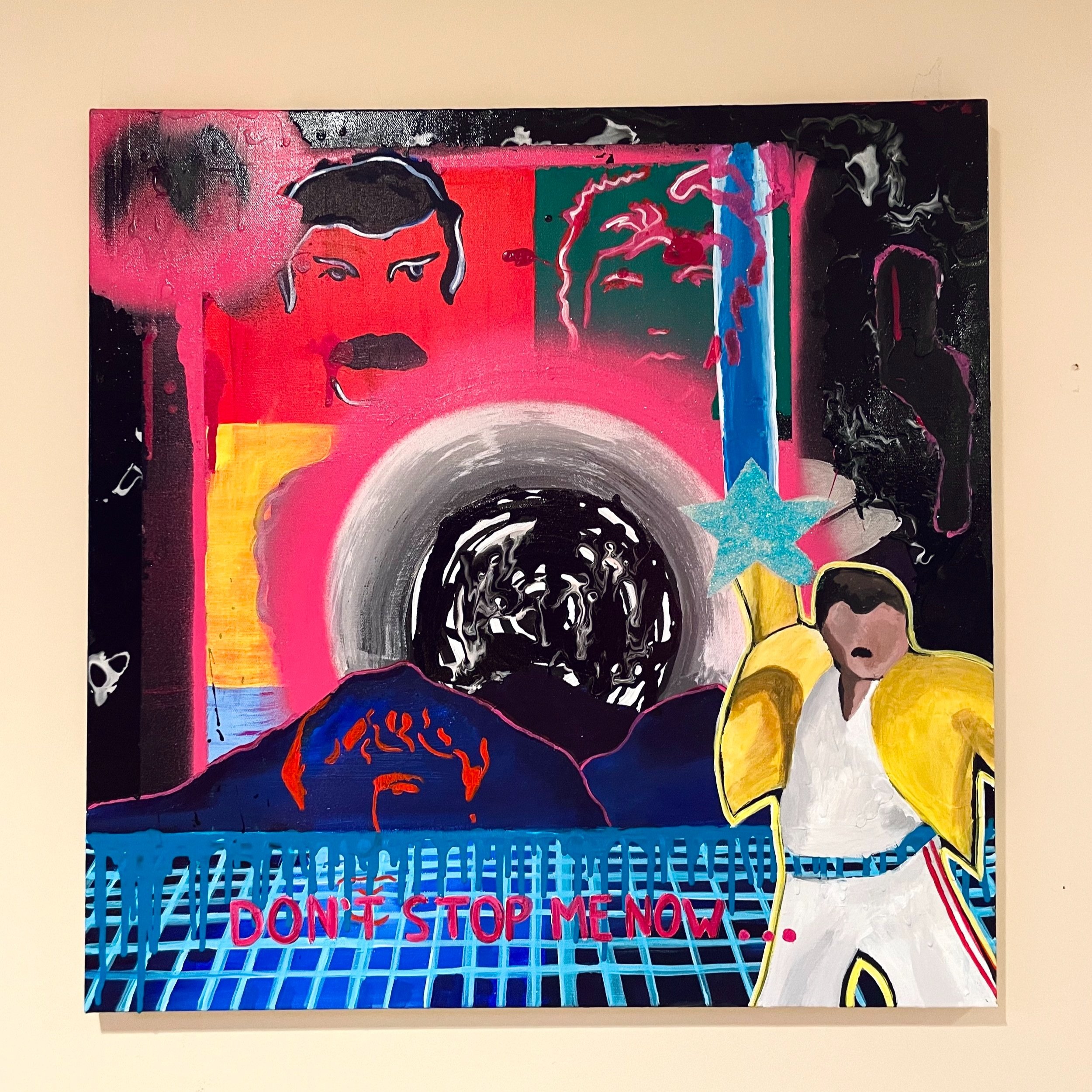Don't Stop Me Now 24 x 24 acrylic on canvas
(SOLD)
