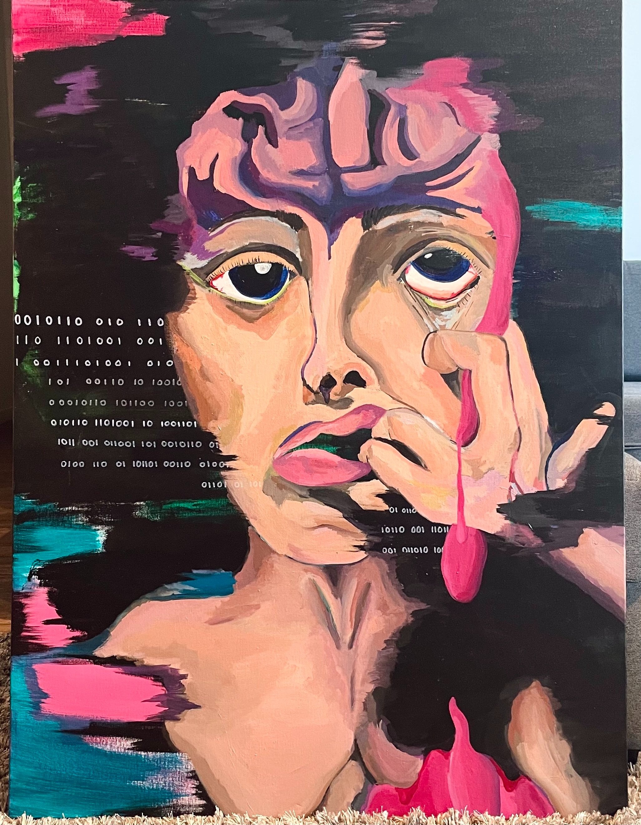 The Machine Will Break 30 x 40 Acrylic on Canvas