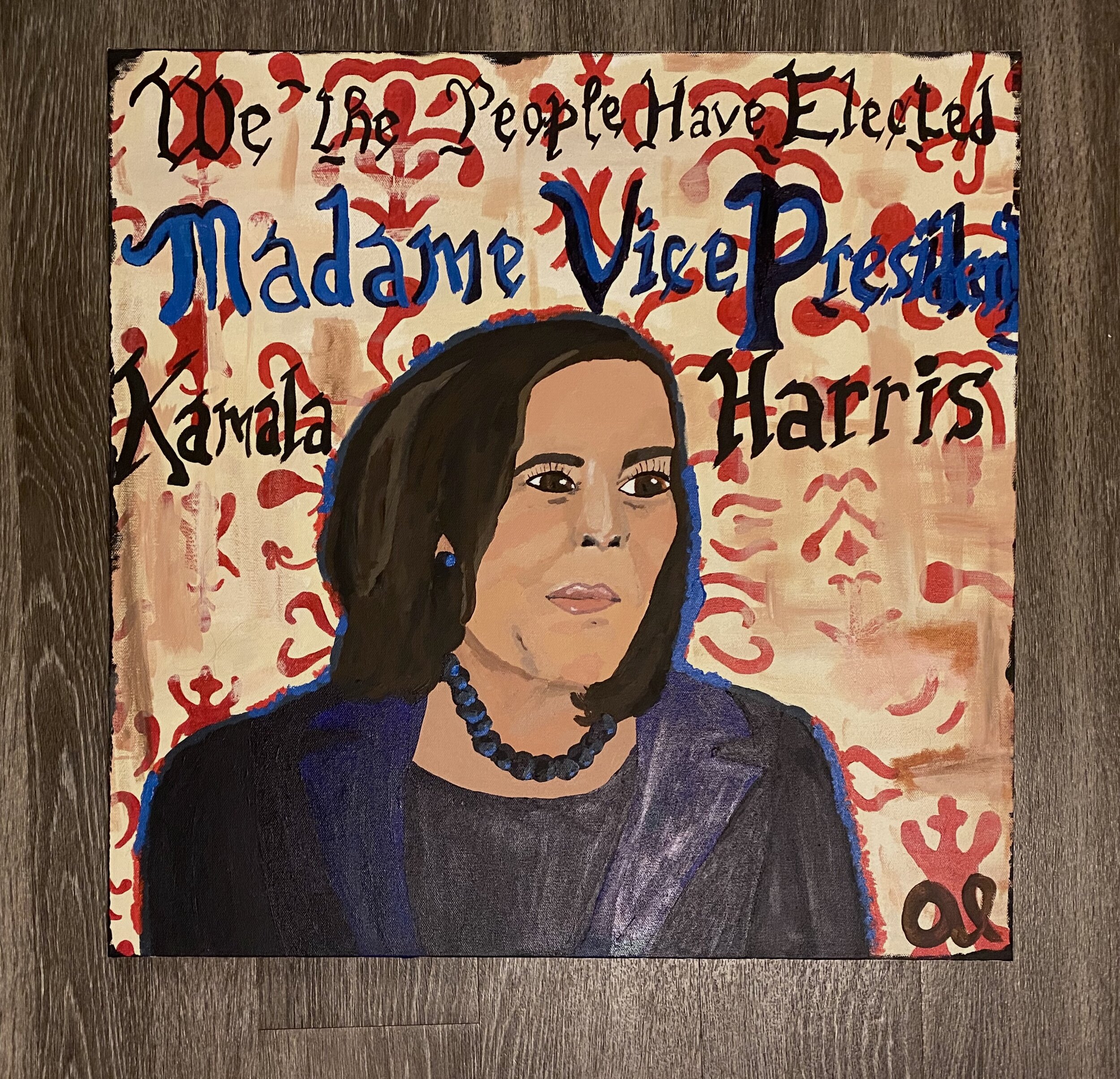 Madame Vice President 24 x 24 Acrylic on Canvas