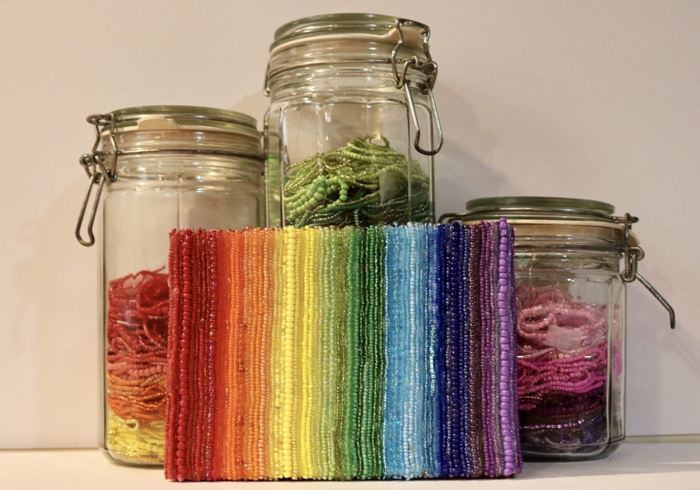 5x7 rainbow striped