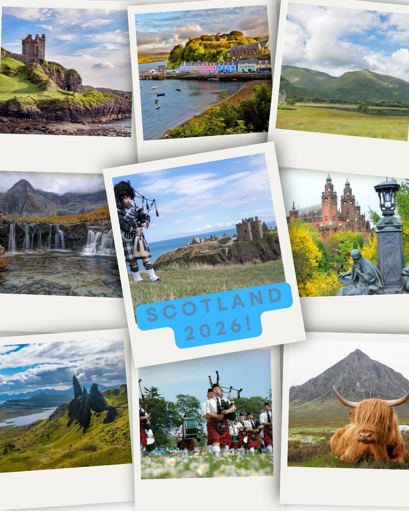 Imagine 10 days in magical Scotland🏴󠁧󠁢󠁳󠁣󠁴󠁿

Exploring castles, lochs, gardens, historic sites, distilleries, isles, the Highlands, and cities with an intimate group of 6 travelers!

Travel dates April 30 - May 10, 2026. We have room for 2 kind