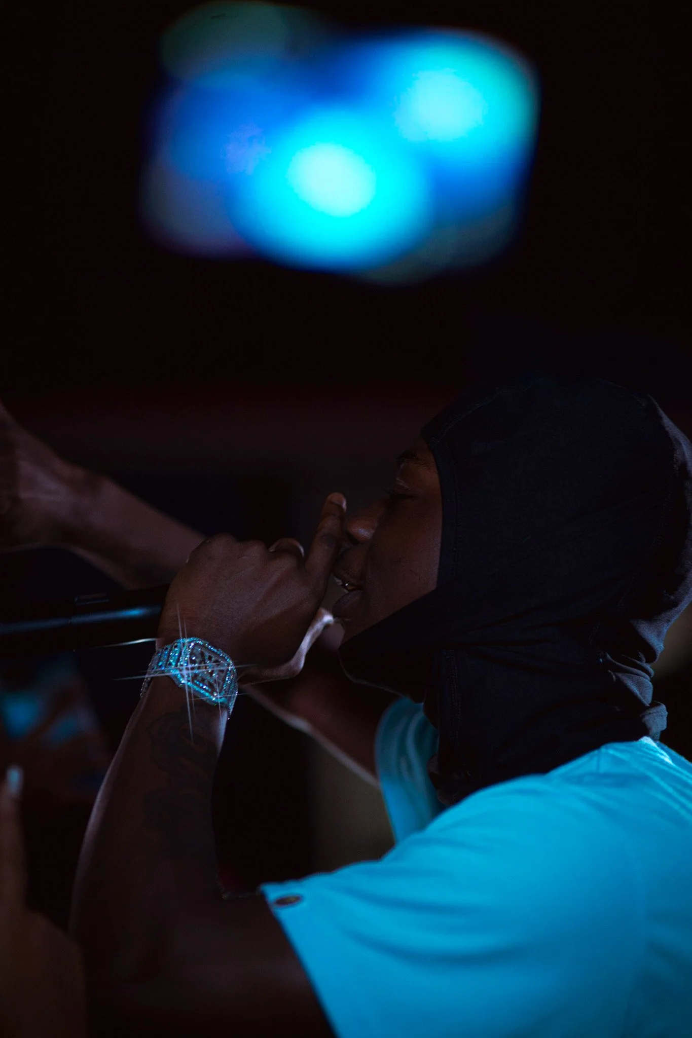 Money Marr performing at Morgan State University's 2021 Homecoming Concert