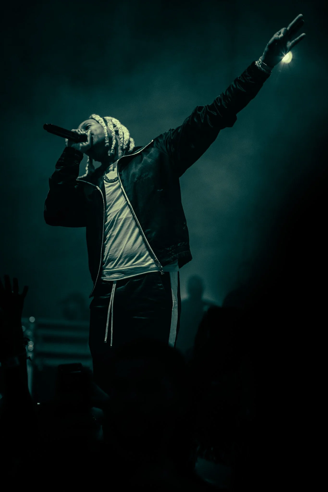 Lil Durk performing at Morgan State University Homecoming in Baltimore, MD