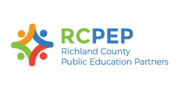 Logo of Richland County Public Education Partners, featuring colorful interconnected shapes and text.