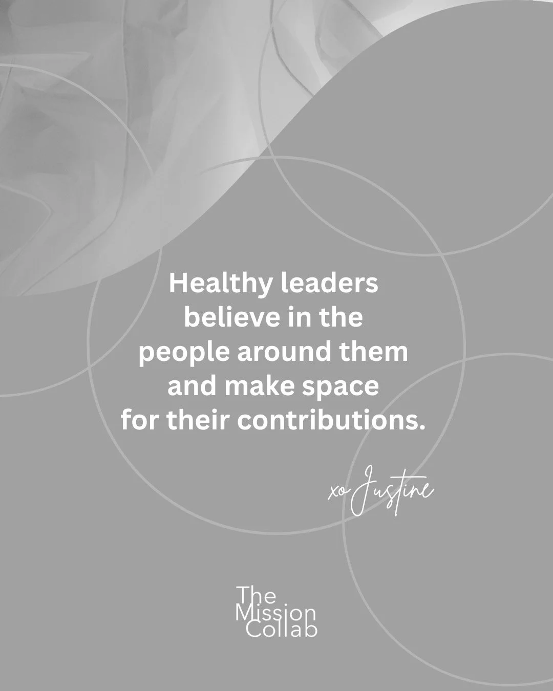 Healthy leaders don&rsquo;t need to be the centre of everything.

They believe in the people around them and make space for others to contribute, grow, experiment and develop confidence.

Healthy leadership creates expansive cultures where people are