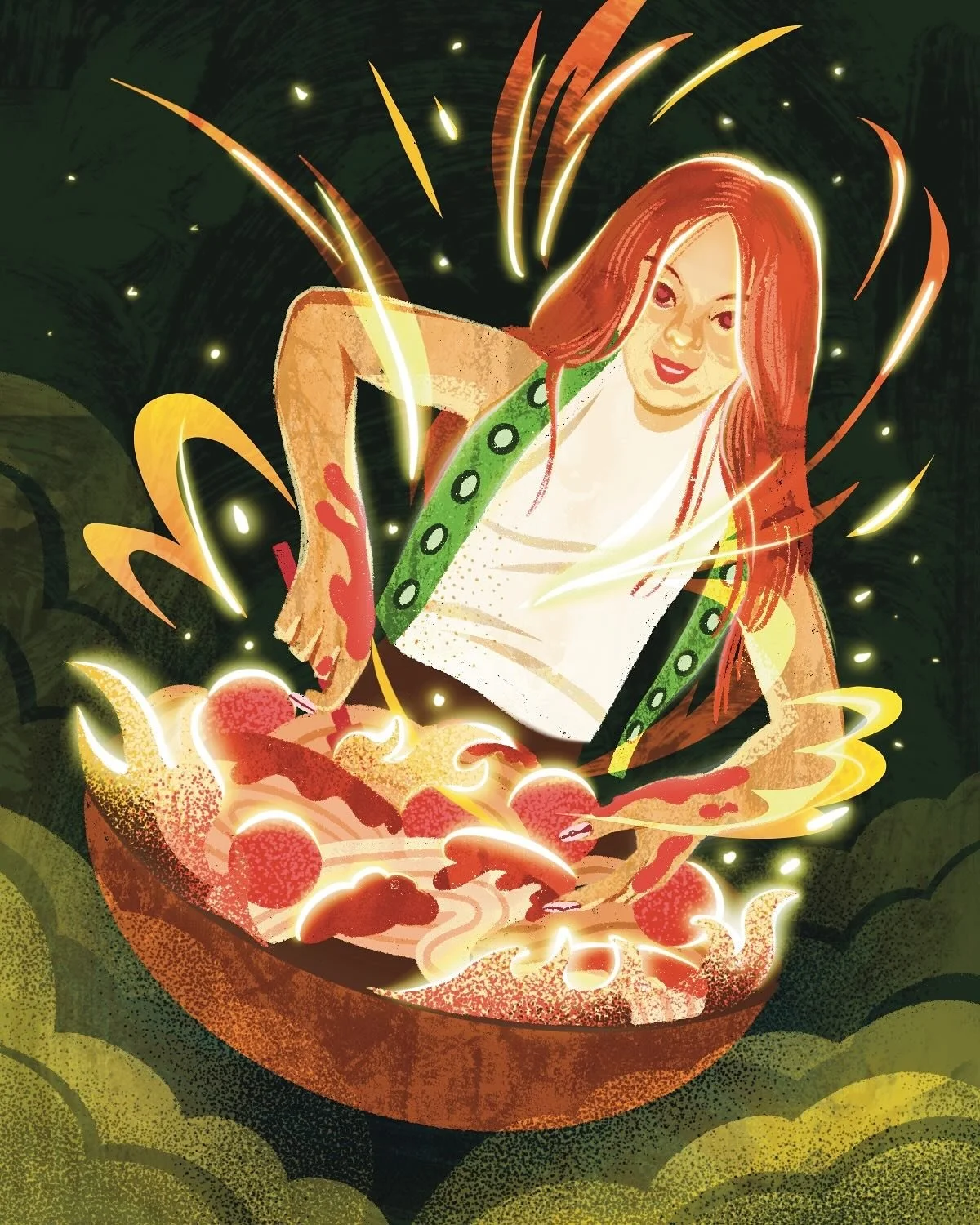 eat it up ! 🍝 

#lesserafim #lesserafimchaewon #kpop #illustration