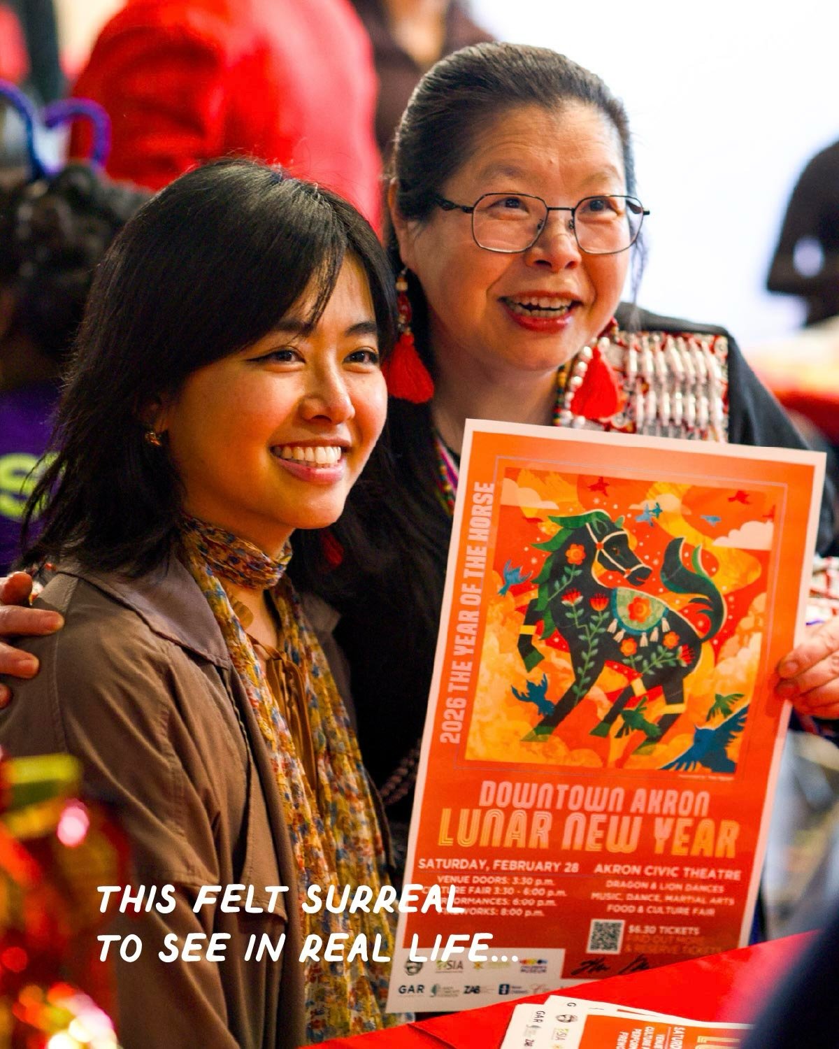 Had a blast creating the official poster for the Downtown Akron Partnership Lunar New Year celebration, which was held at the beautiful Akron Civic Theatre.

It&rsquo;s the year of the fire horse, and I focused on translating that energy through colo