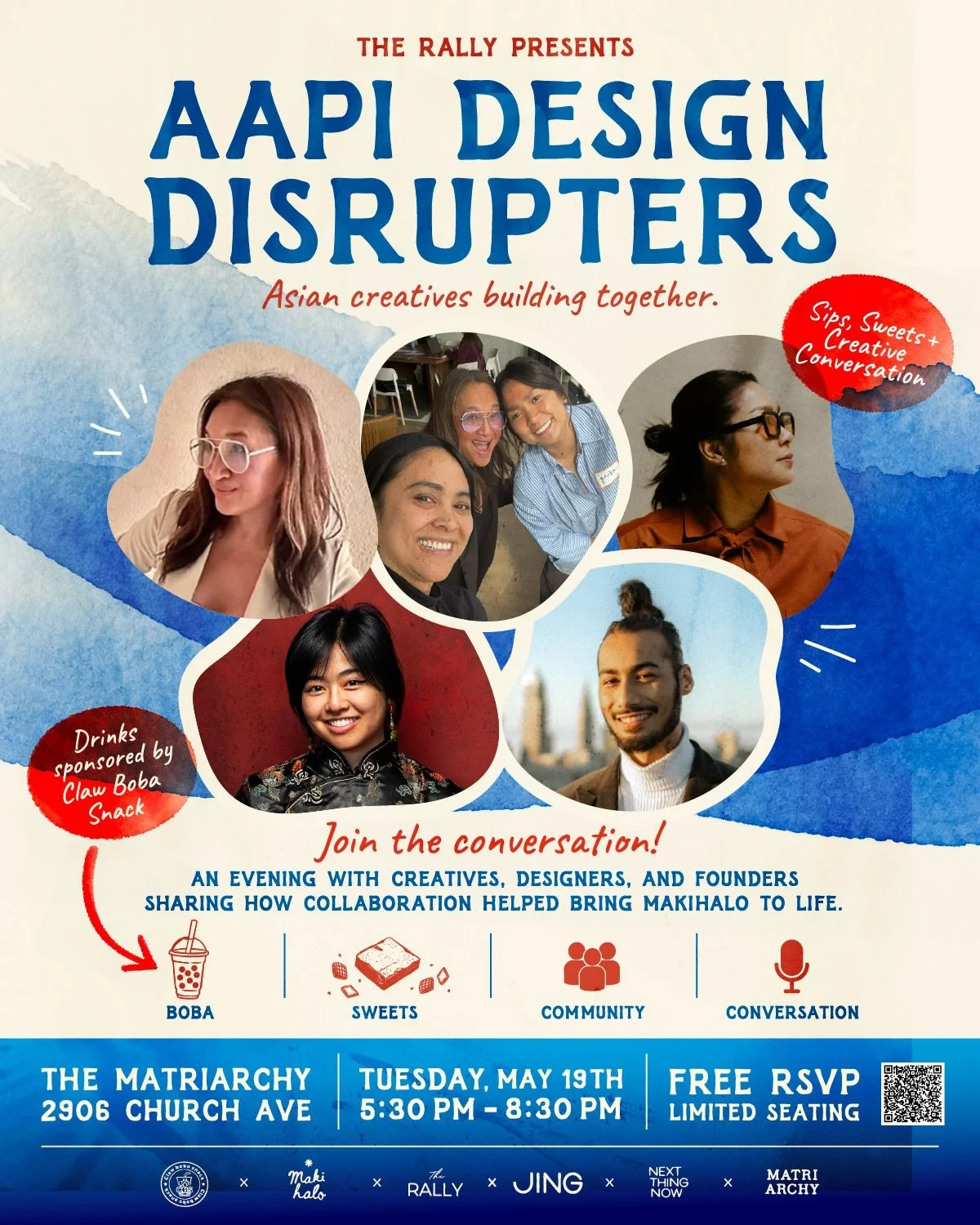 ✨📆 AAPI DESIGN DISRUPTORS! Meet the brand-builders + storytellers joining forces bringing @makihalo_cle to life!

THE RALLY: AAPI Design Disruptors
 🕑 5:30&ndash;8:30 PM
📍 The Matriarchy 2906 Church Ave
💜 Boba Sips &amp; Filipina Ube Sweets 

Joi