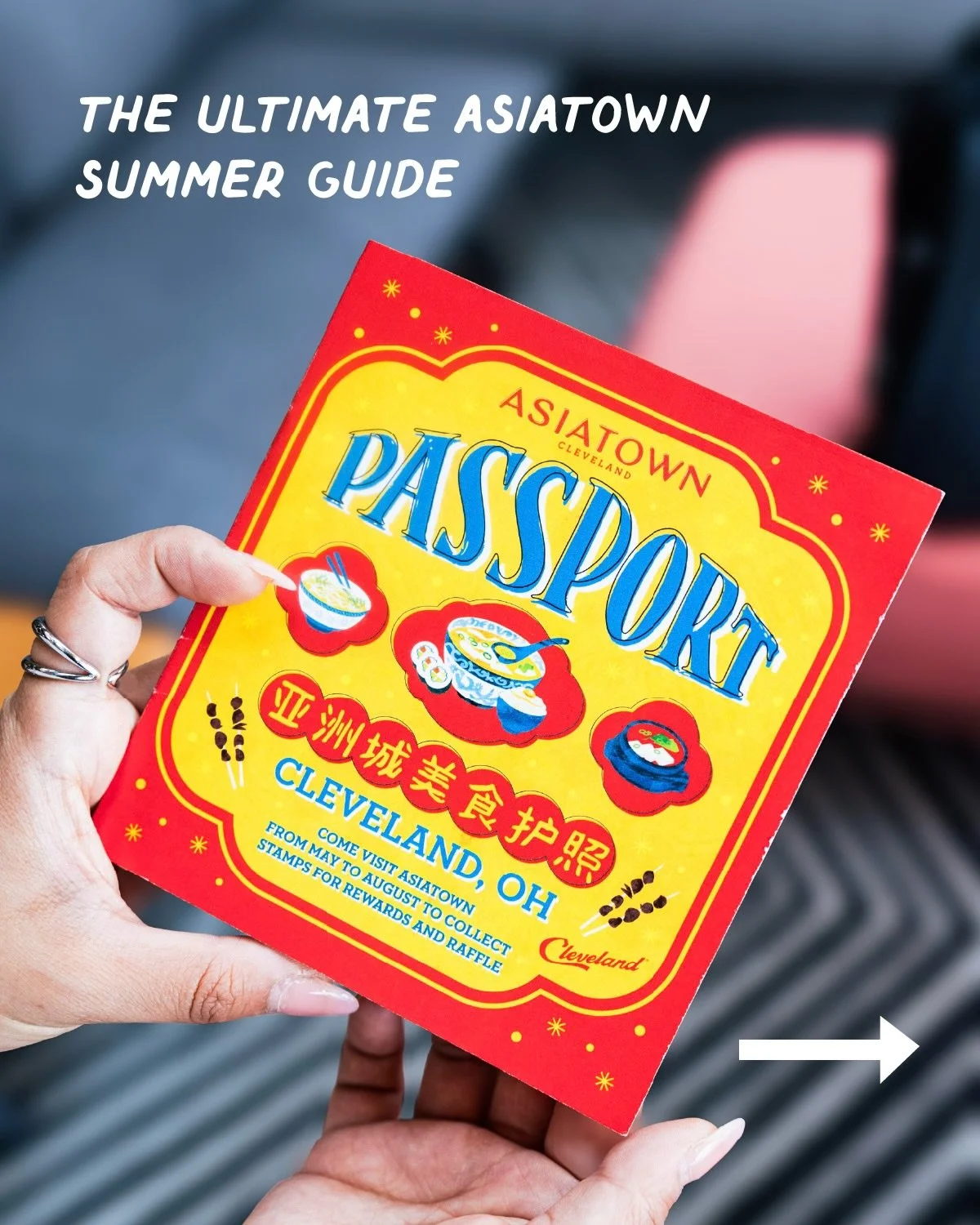 @asiatowncleveland recently released the Taste + Care Passport, a summer guide for people to explore restaurants, markets, and more throughout AsiaTown.

I had the opportunity to design the entire passport and enjoyed creating something that helps br