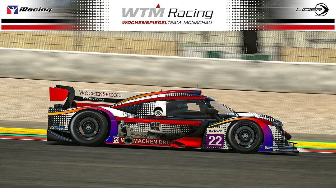 Had the pleasure of replicating WTM Racing's LMP3 and adapting it to the Ligier JS P320 on @iracingofficial 

You can race it here on #TradingPaints - tradingpaints.com/showroom/view/&hellip;

#SimRacingDesigns #SRD #iRacing #TradingPaints #VirtualPh