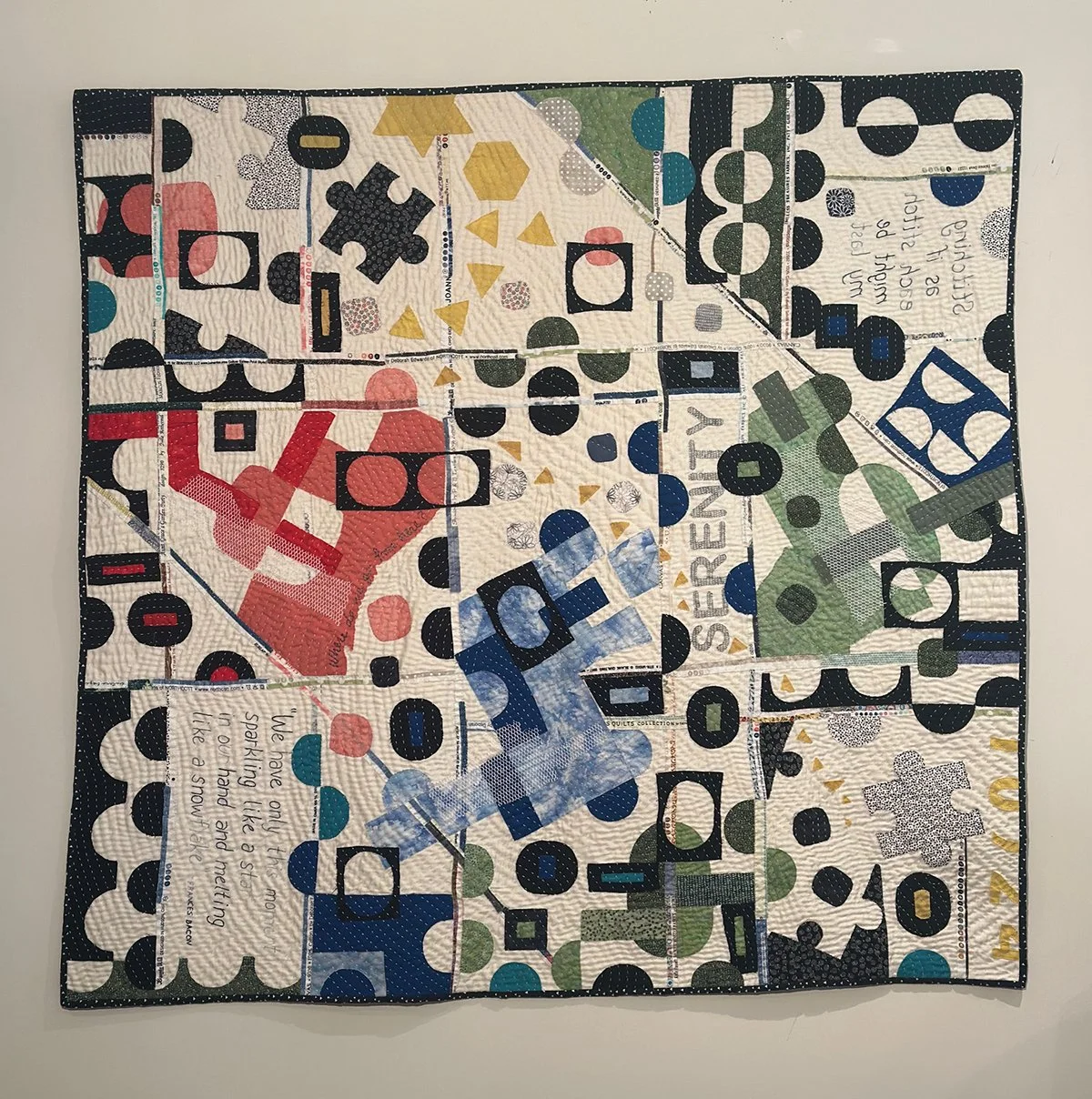 Where Do We Go From Here

A reflection on the state of the world and a question at the heart of the creative process.  Hand stitched over 18 months marked by war, grief, and political shift, the piece emerged slowly, over time without a fixed plan.  