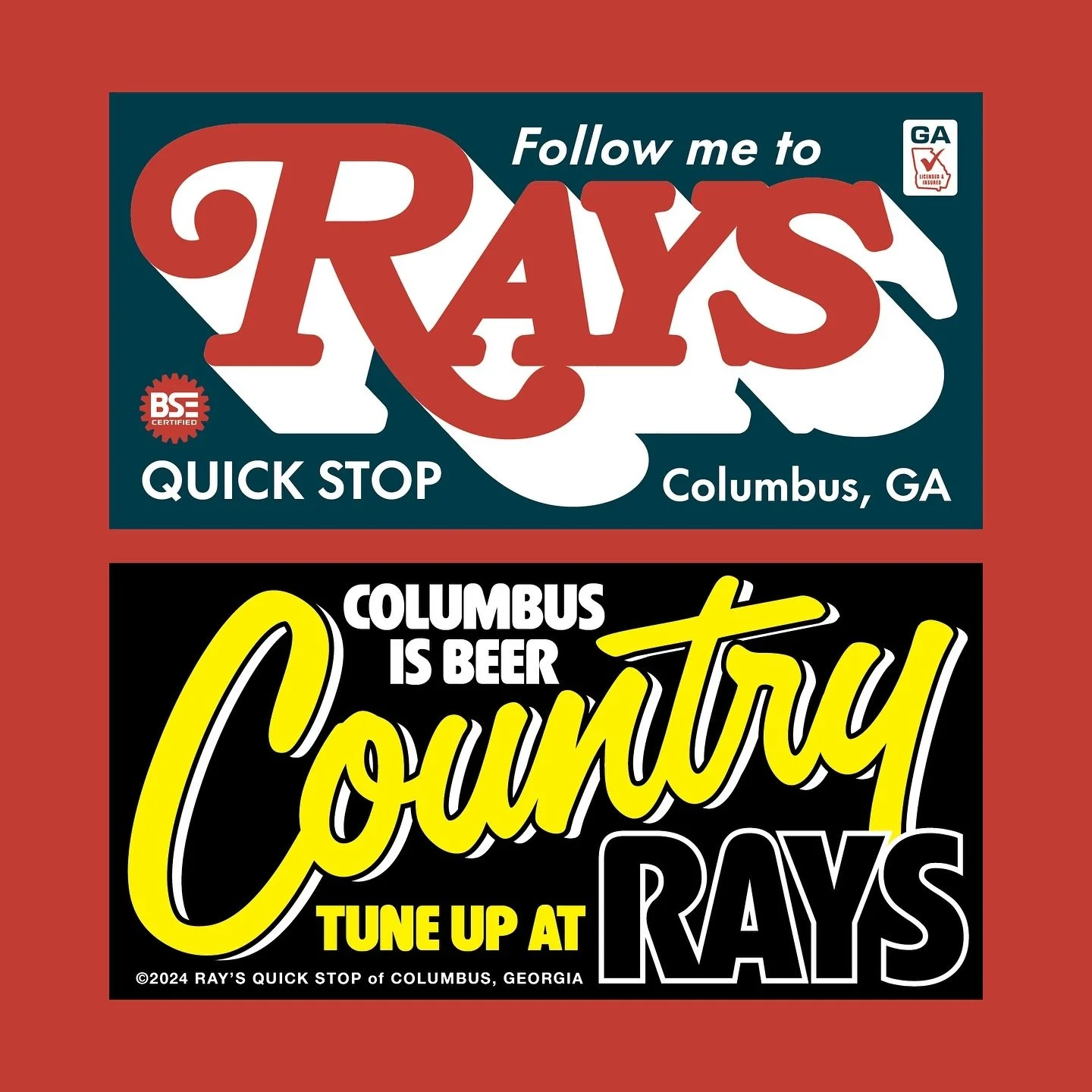 Fairly certain the @raysquickstop team opened a bar just so we could make tons of bumper stickers for it.