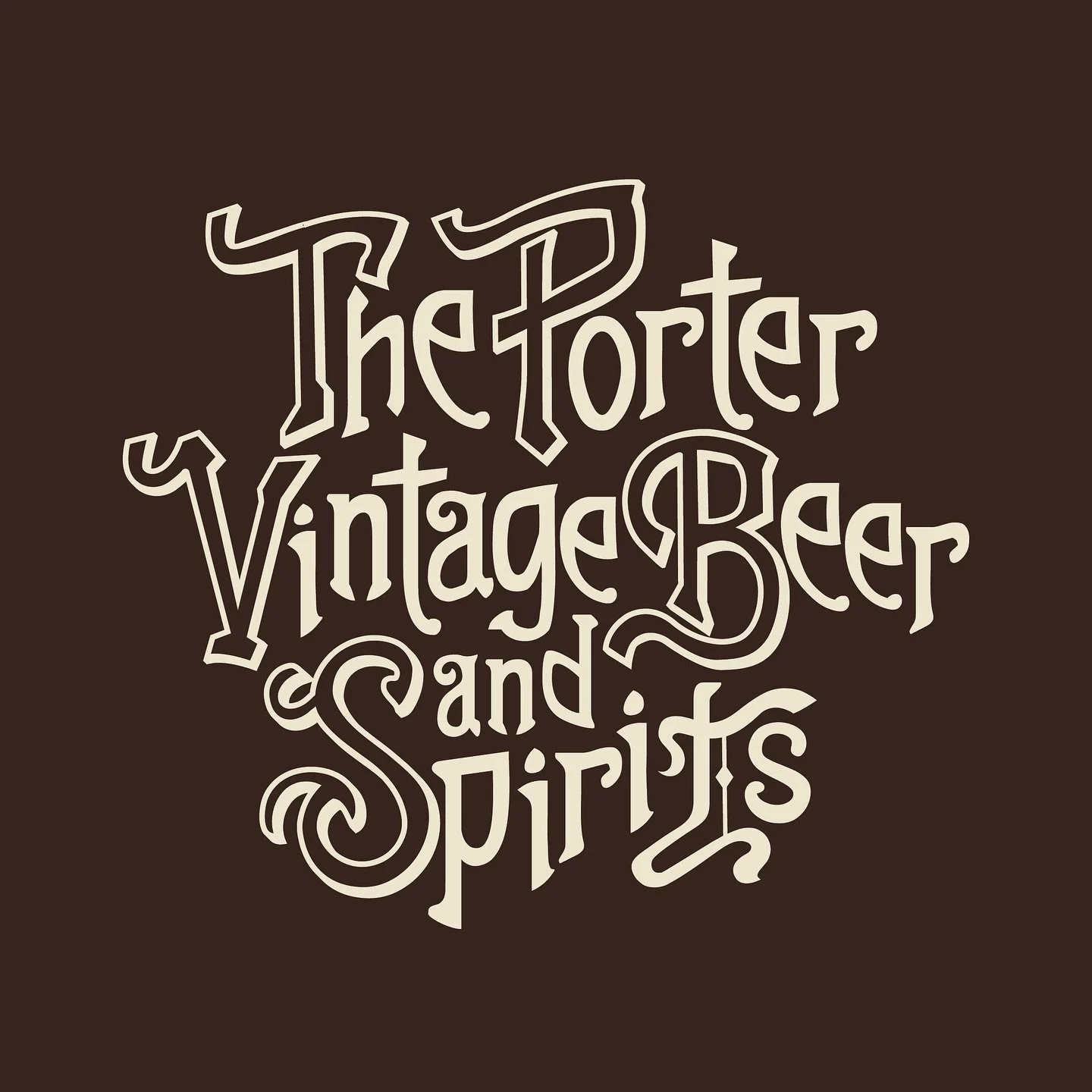 Vintage Beer and Spirits Menu pieces for @theporterbeerbar