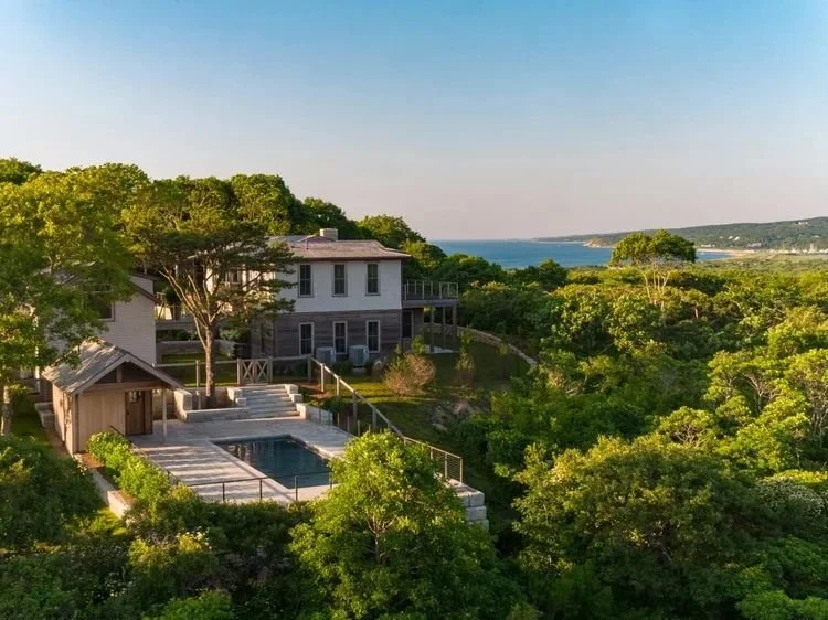 Image of a home in Aquinnah, Martha's Vineyard, on Menemsha Pond.
