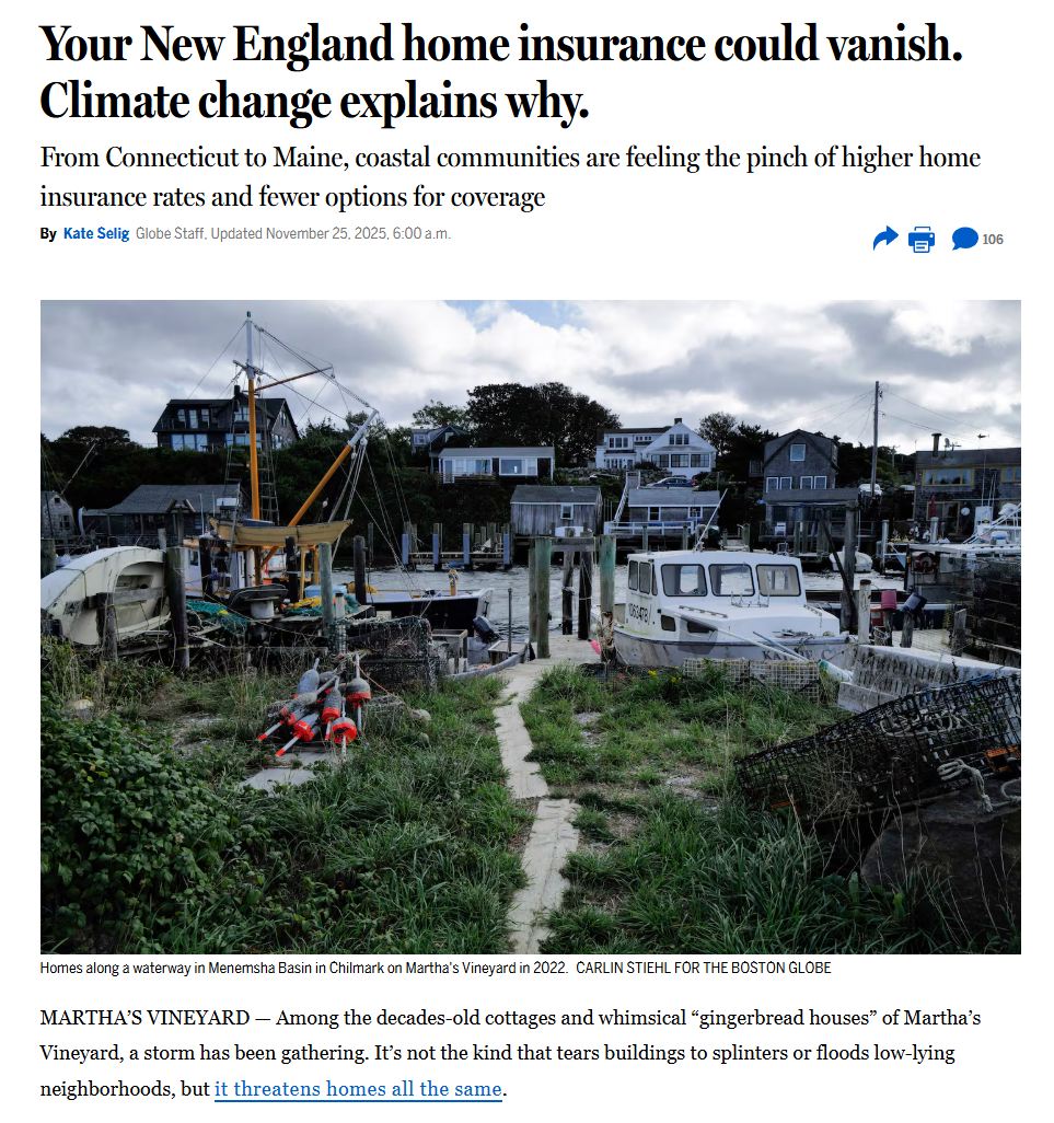 Sterling Insurance Group Featured in Boston Globe Investigation on Coastal Insurance Crisis