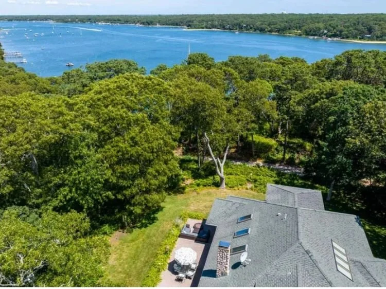 Image of a home in Vineyard Haven, Martha's Vineyard, on the Lagoon Pond.