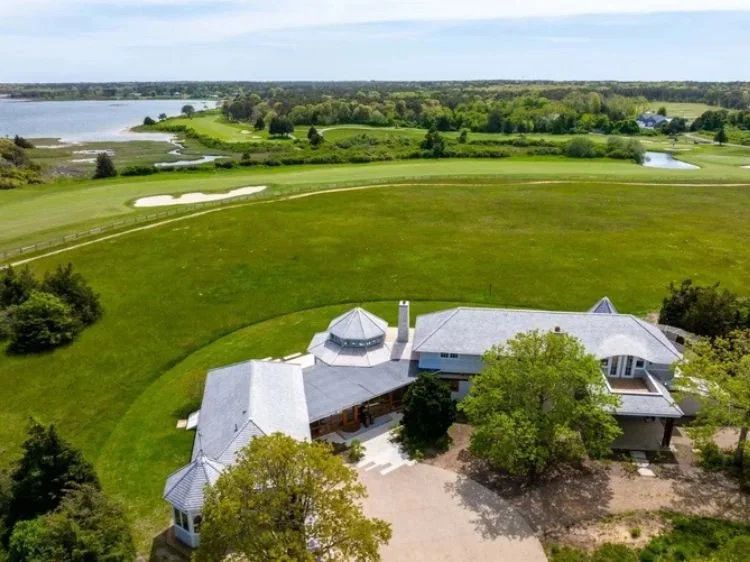 Photo of a home in Oak Bluffs, Martha's Vineyard, on Sengekontacket Pond. 