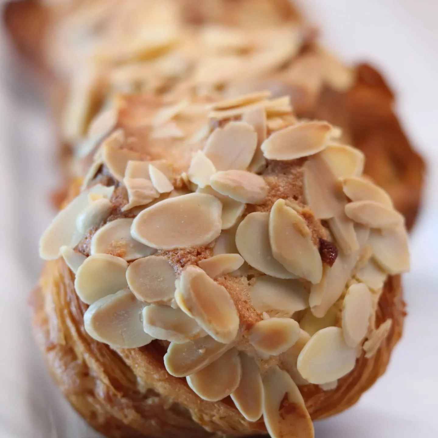 Mini Almond Croissants.  The perfect snack for you alone, or to share with someone 🤗

#homebasedbakery #torontoeats #bakedgoods #dessertsofinstagram #torontodessert
