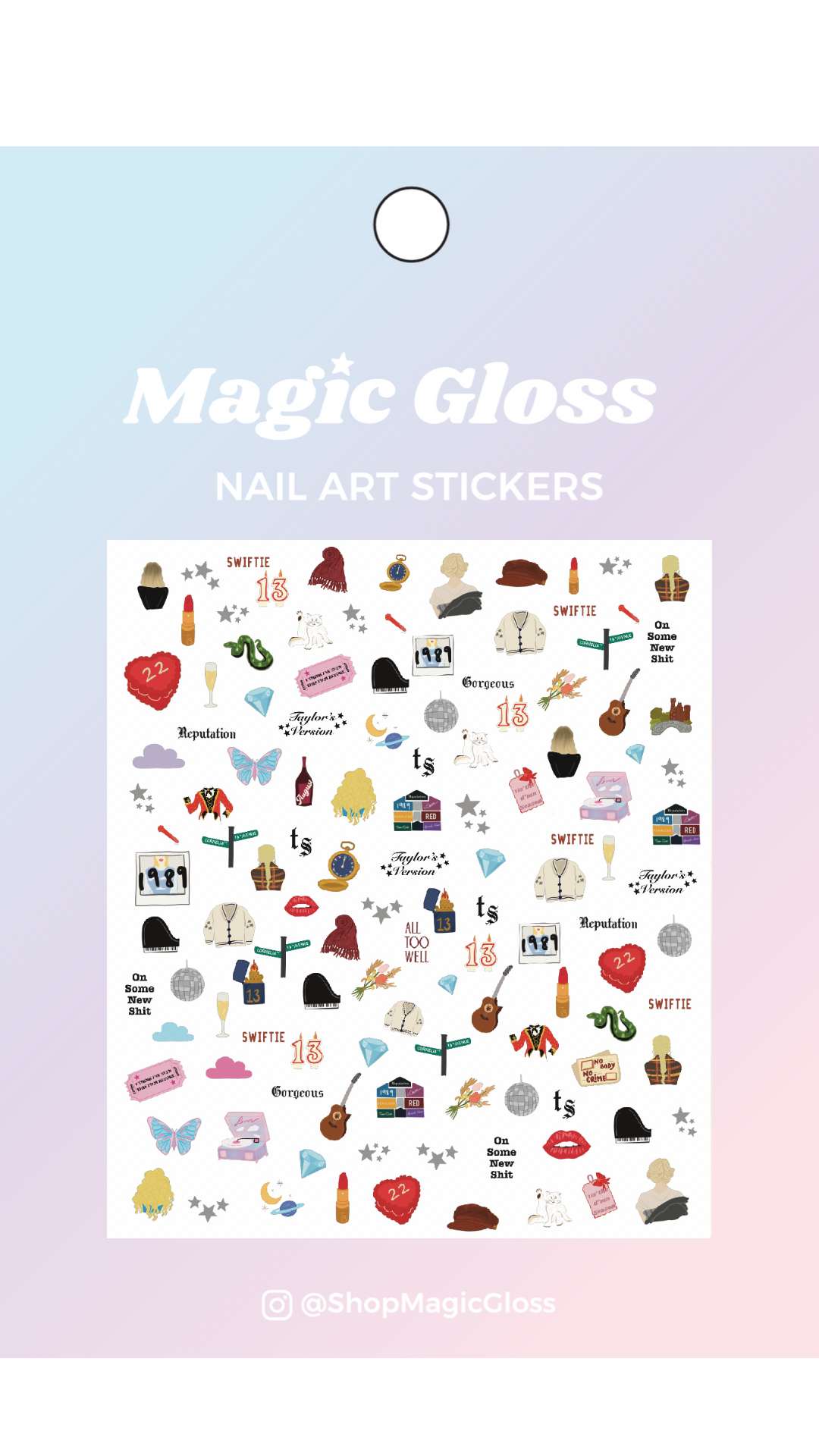 Swiftie Nail Sticker Pack — Magic Gloss