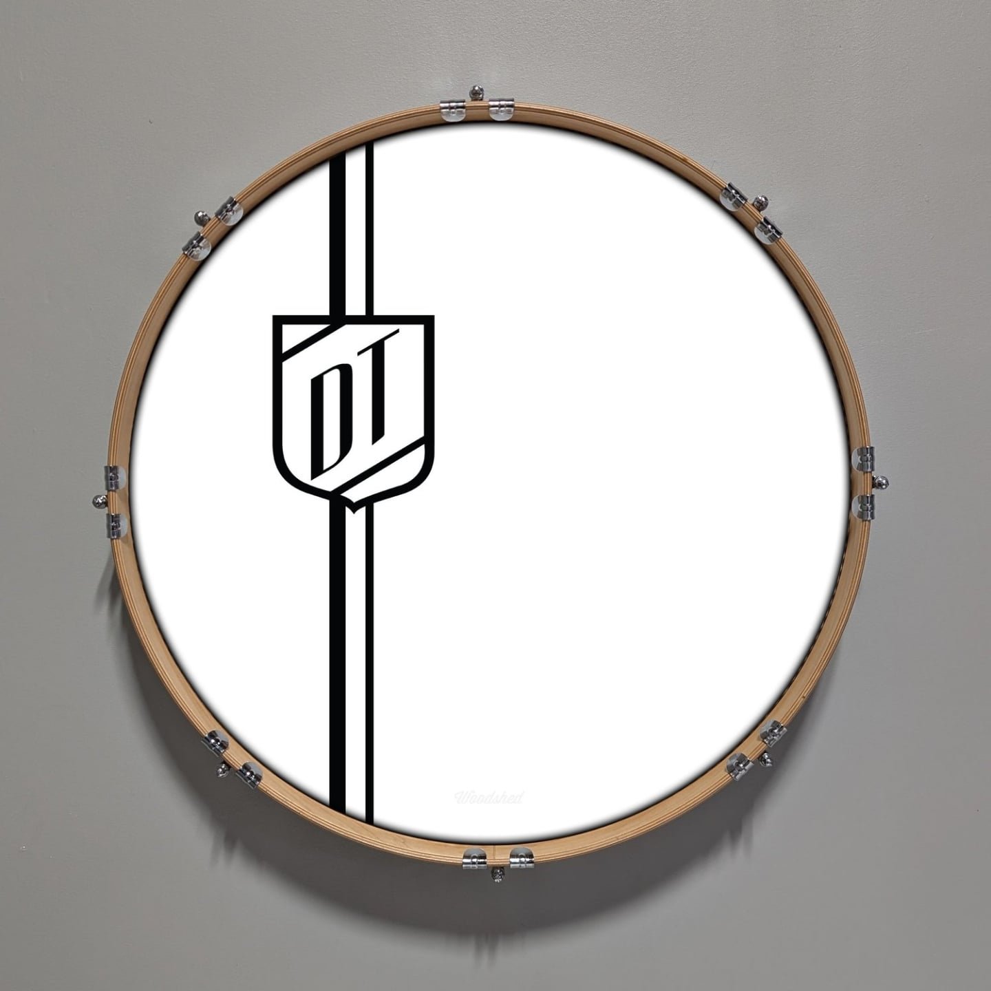 1 LEFT! $100 off this bundle 💵

Vintage Shield + Drum Frame 

The Drum Frame is a great way to turn your favorite tour head into wall art. $50 off while supplies last.

The Vintage Shield is a direct print drumhead on a 22in gloss white Aquarian Cla