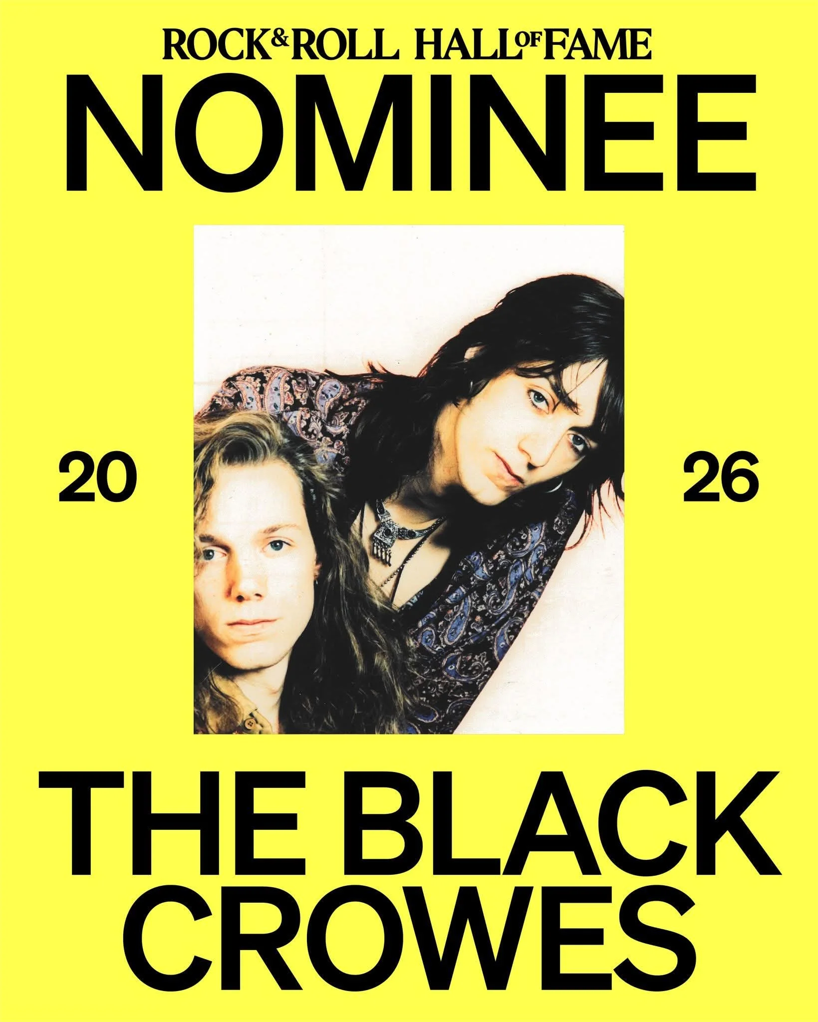 Congrats to our client @theblackcrowes!

Proud to have our HQ within walking distance of the @rockhall.

// #theblackcrowes #branding #stageart #rockhall #nomination #nominee #rockhall2026 #rockandrollhalloffame #woodshed