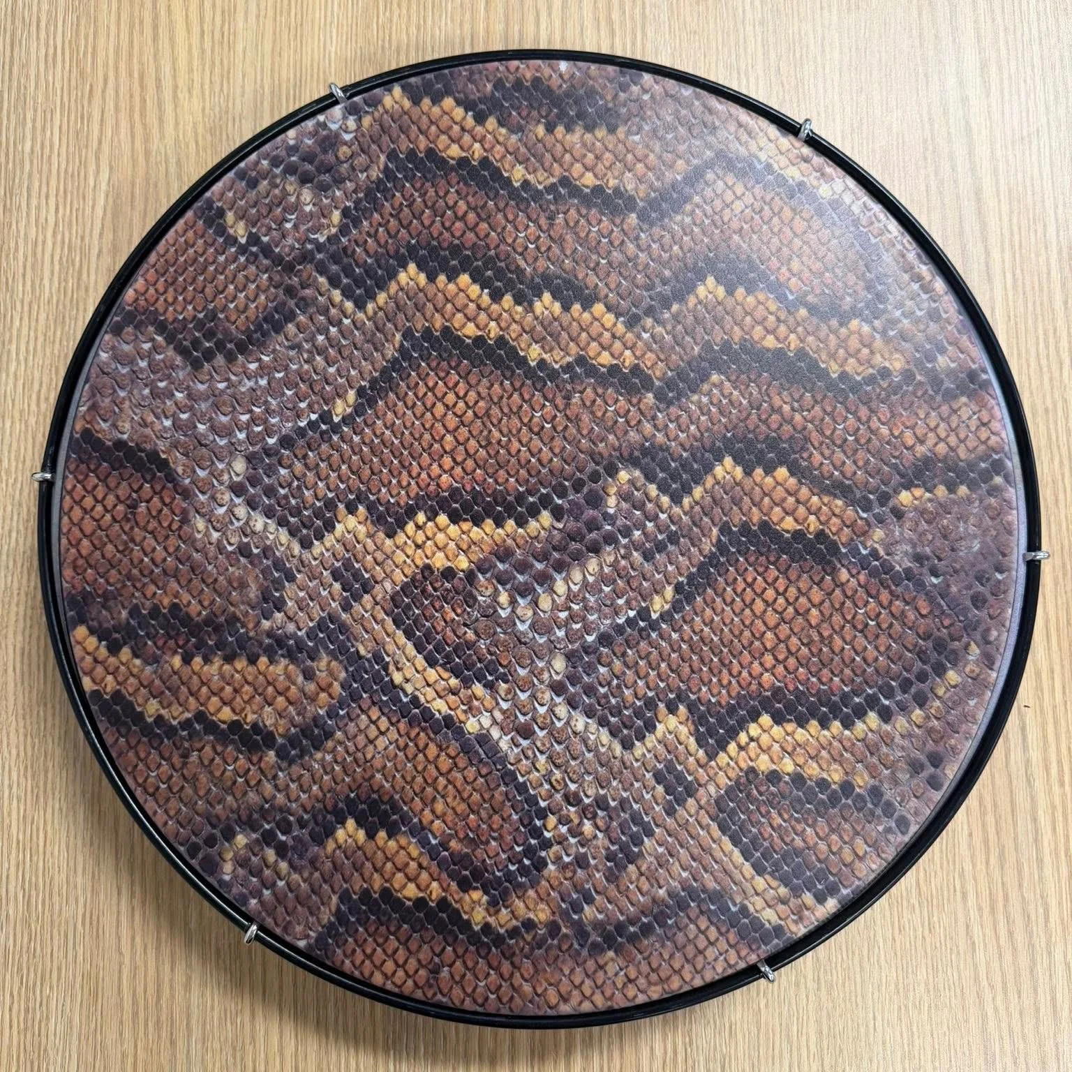 Check out this cool drum project from @brentdrum!

"I finally finished my DIY- NW Chinese XinJiang/Uighur &ldquo;Dap&rdquo; drum. These are often times made with real snake skin and most often not tunable. I needed something with synthetic skin 