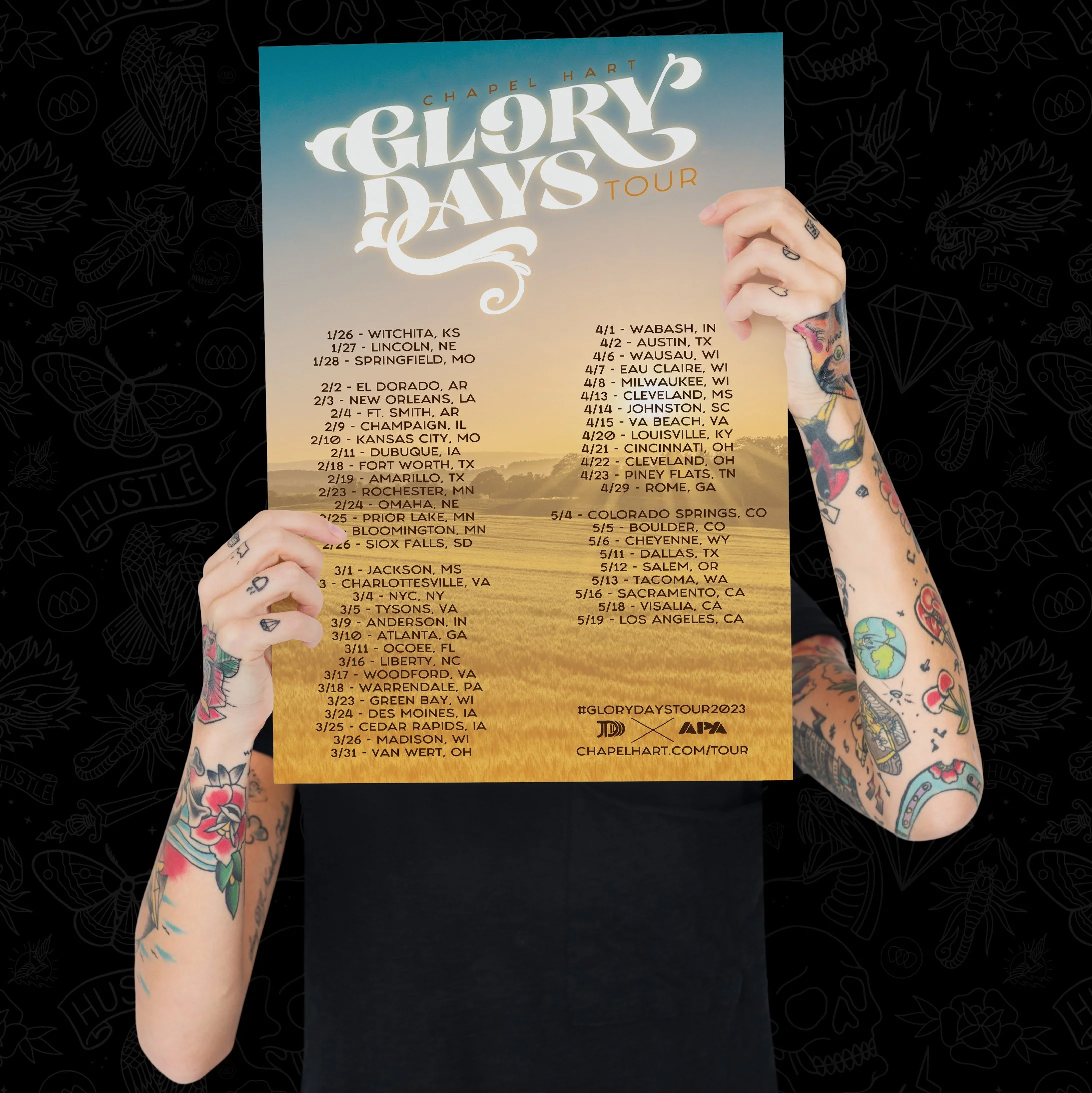Tour Branding & Admat Poster Design // Woodshed Stage Art