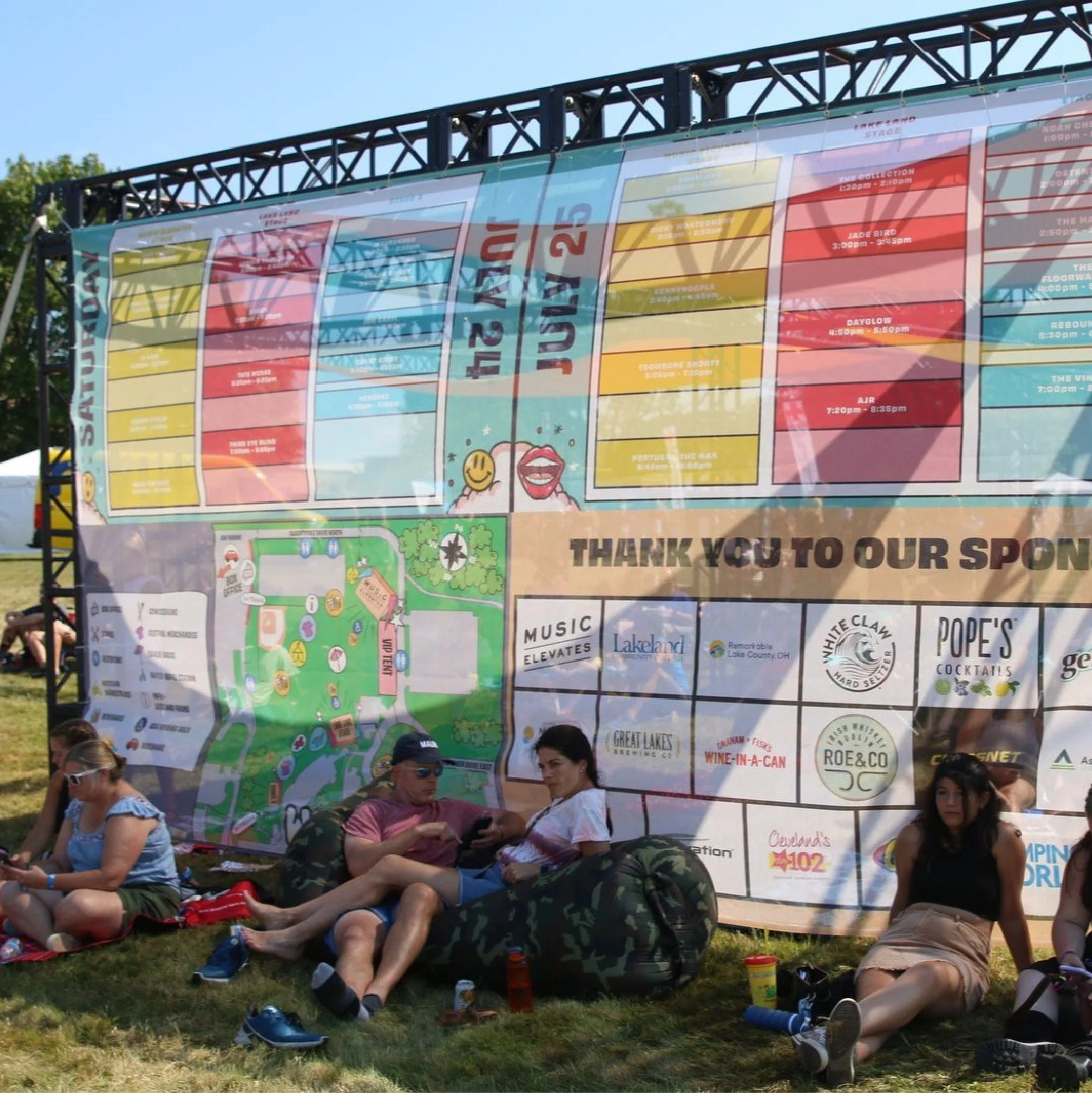 Festival Wayfinding Signage // Woodshed Stage Art