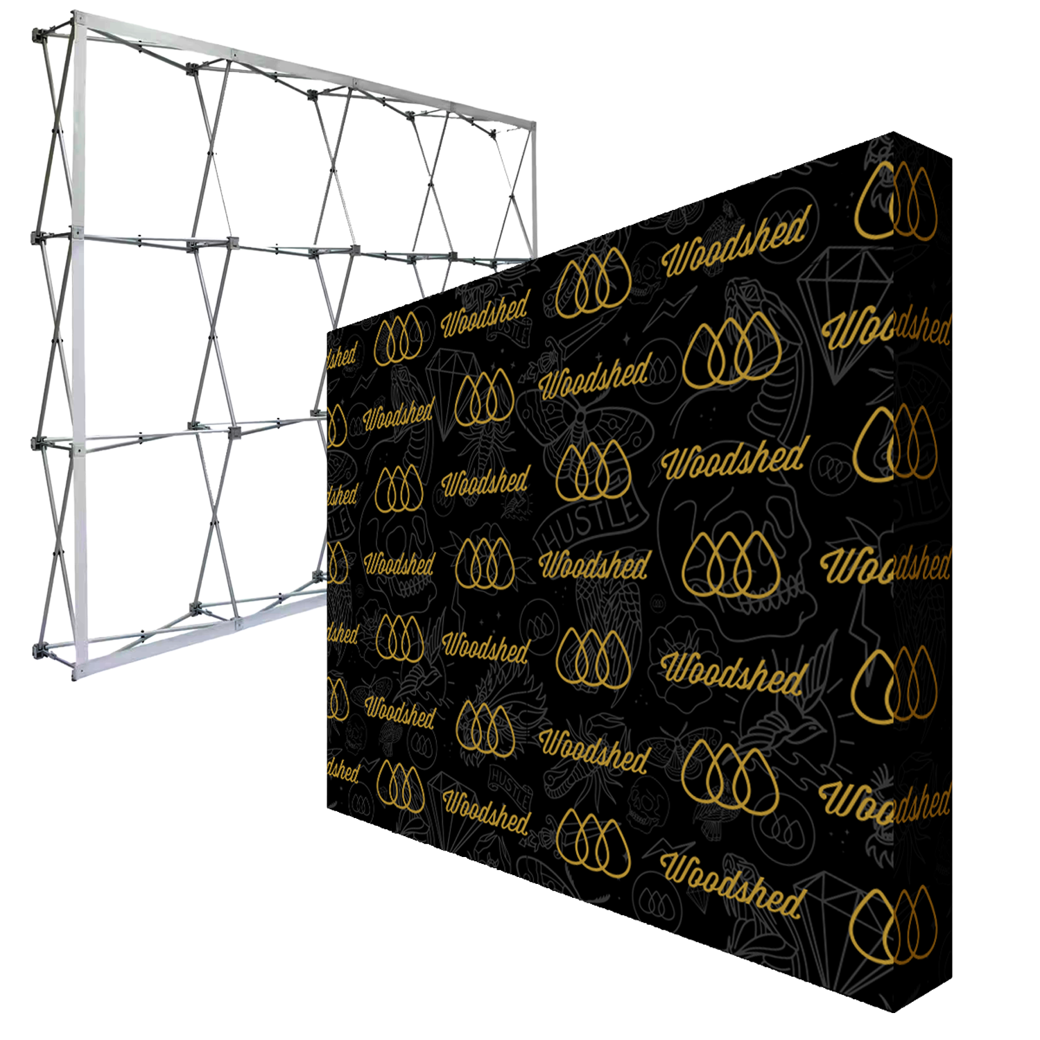 Step & Repeat Freestanding Fabric Popup Walls // Woodshed Stage Art
