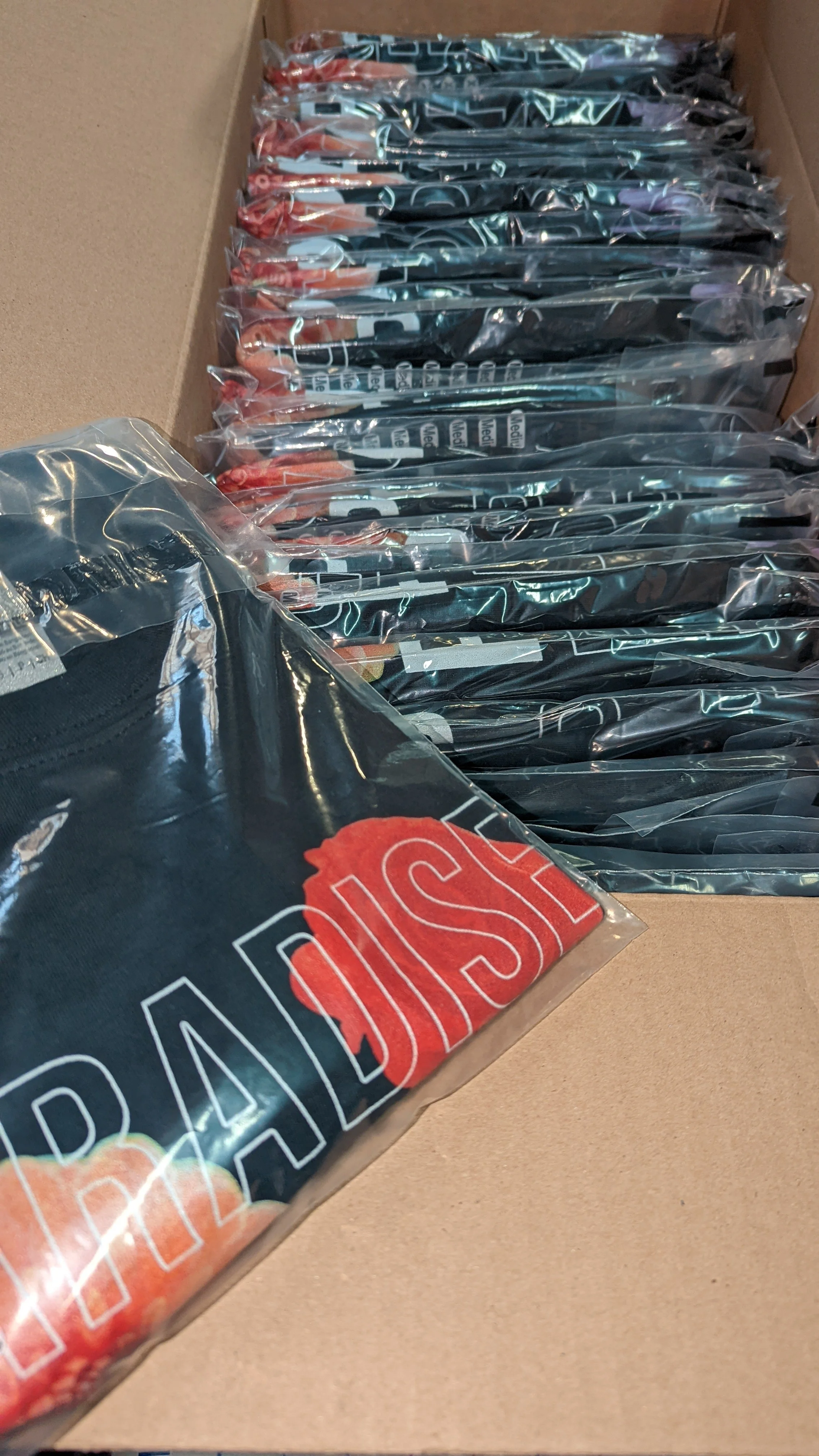Tour Merch Fulfillment // Woodshed Stage Art