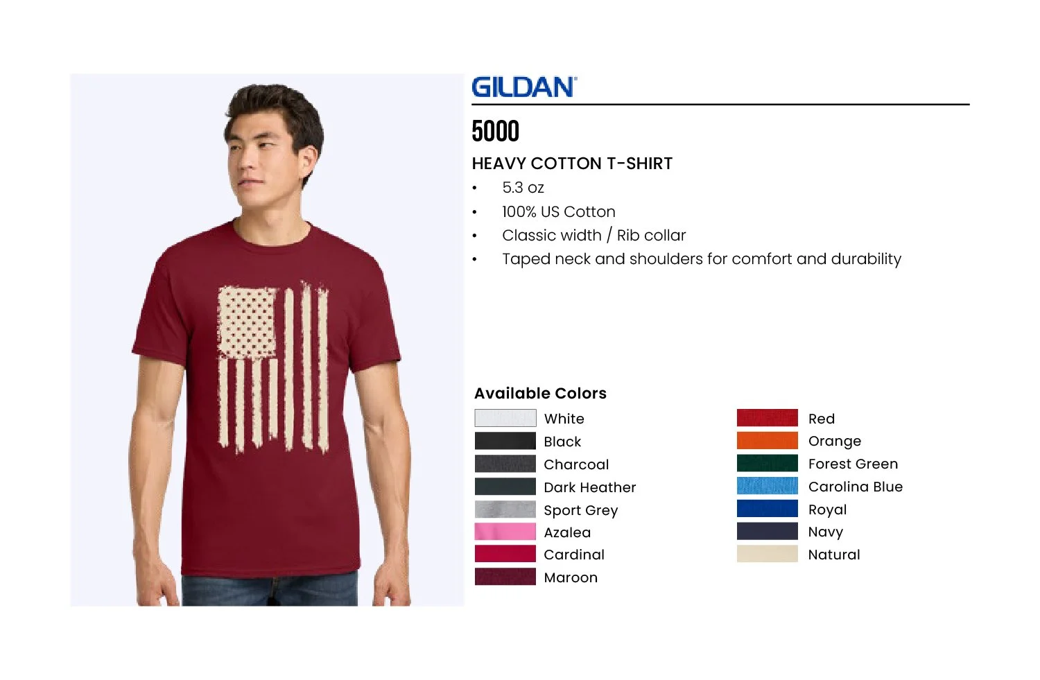 Gildan 5000 Heavy Cotton
