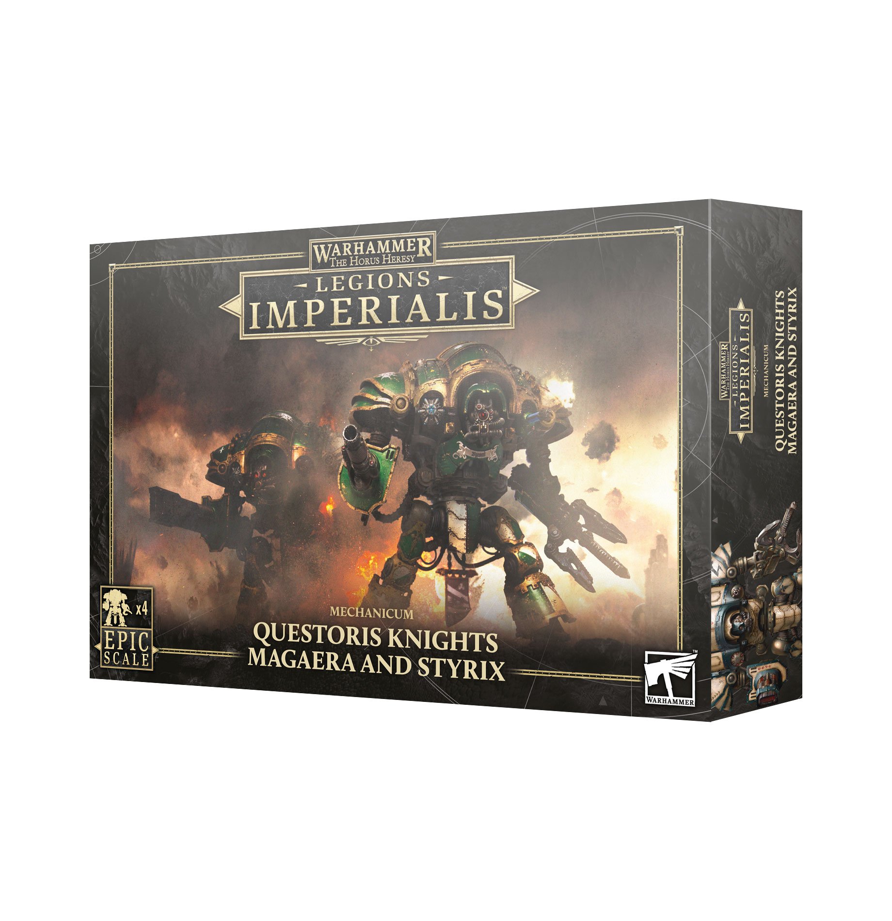 Legion Imperialis: Mechanicum Questoris Knights Magaera and Styrix (epic scale)