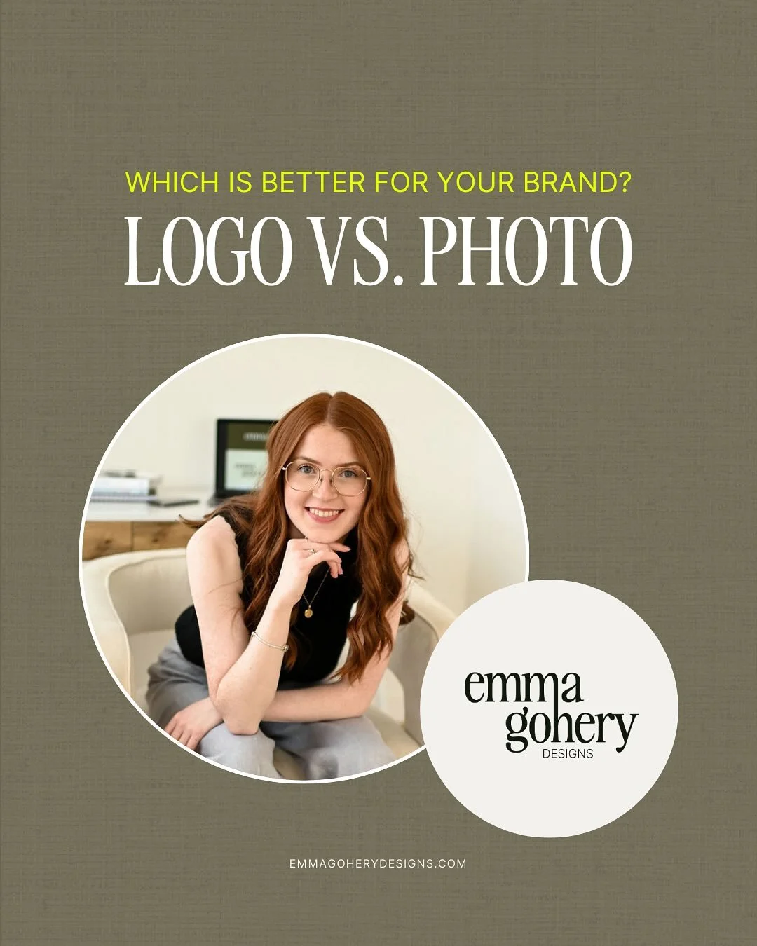 To logo, or not to logo, that is the question. 🧐

You might think as a brand designer that I would be team logo, but I&rsquo;m actually not.

Our profile pictures on social media (or emails etc.) do so much to set the tone and create a first impress