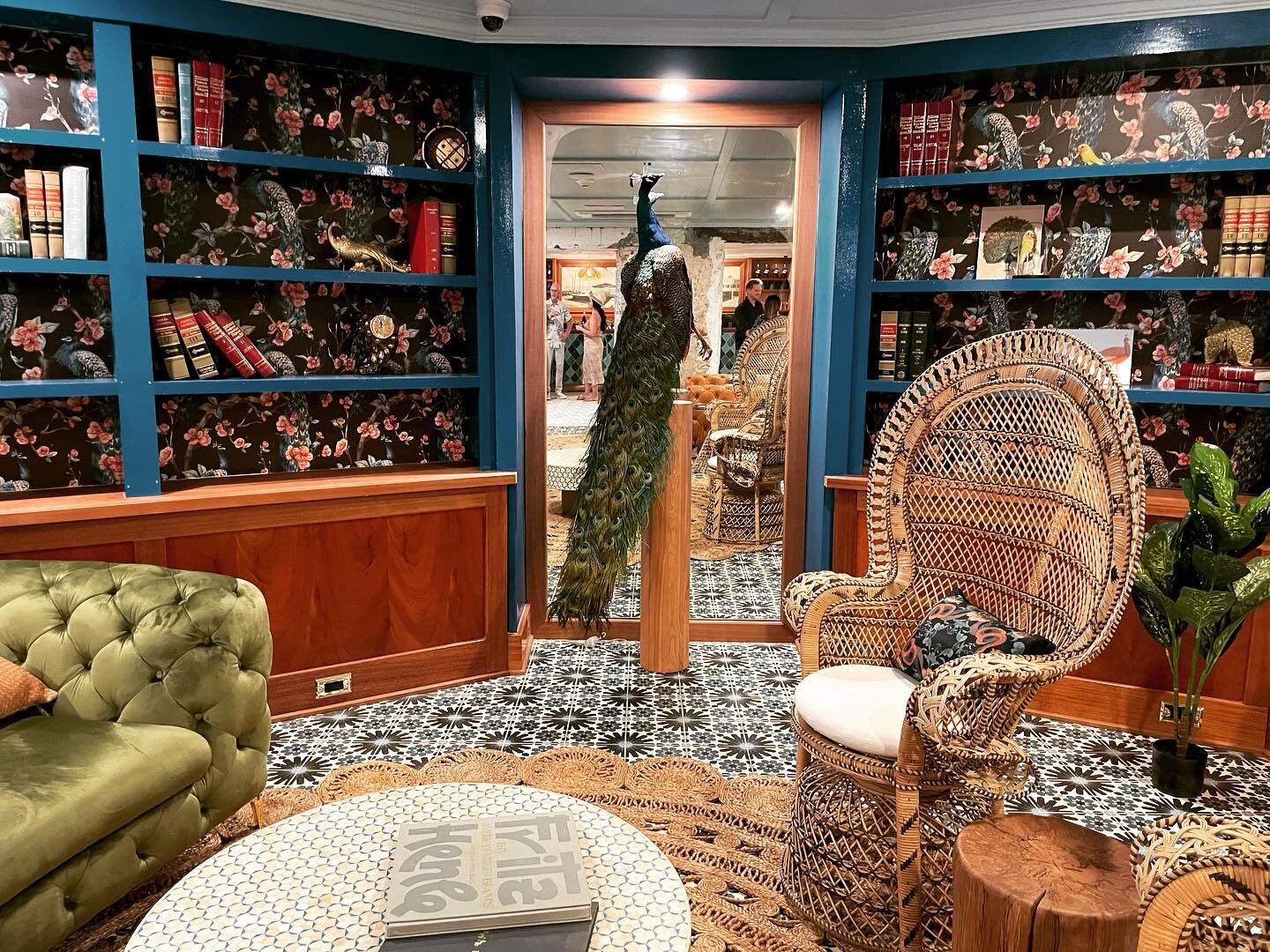 Looking forward to welcoming you to our new check-in experience at The Peacock Room #christiansted #stcroix #usvi #virginislands #peacockroom #leatherboundbooks #afterpartyhotellobby