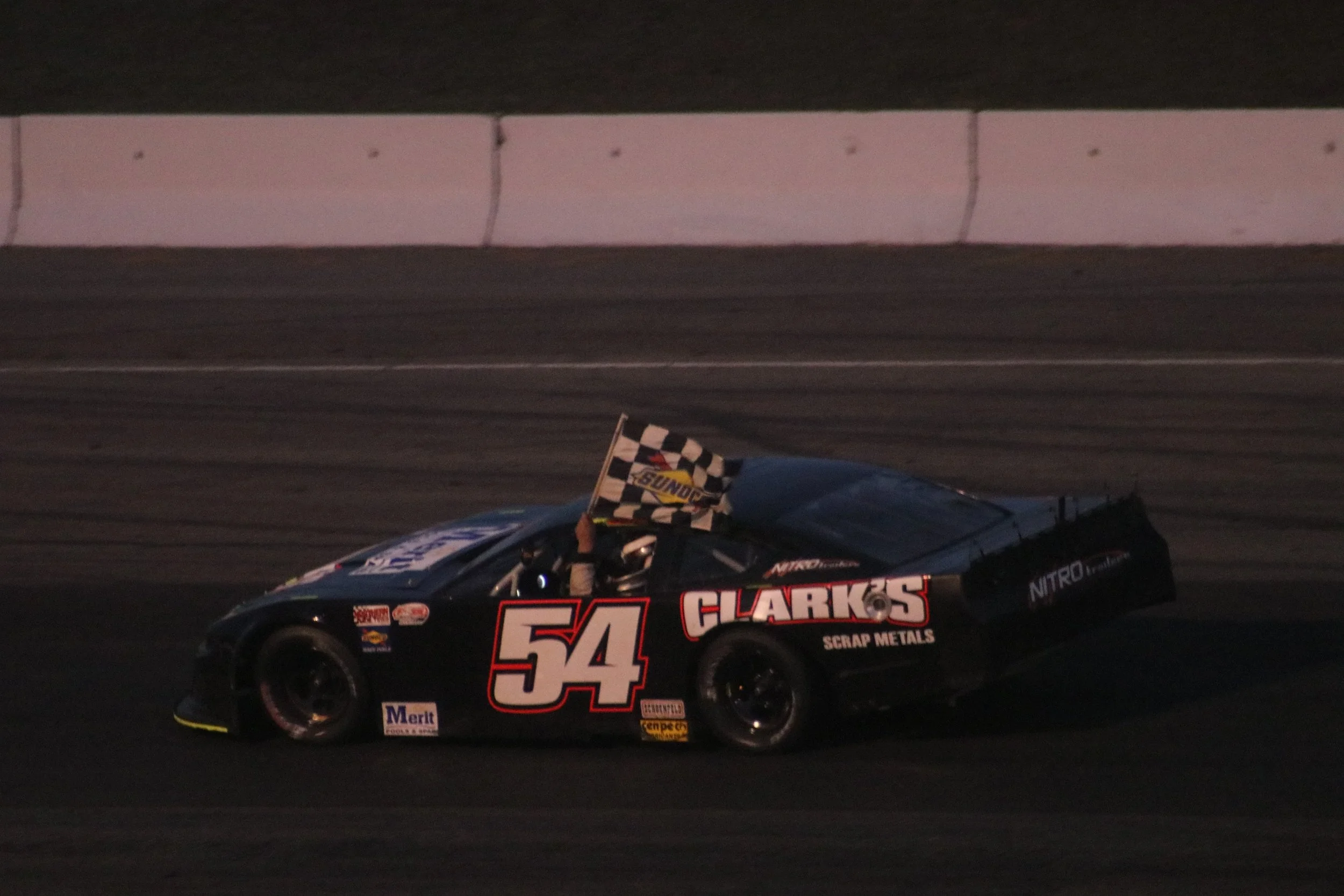 Johnny Clark Goes from Pit Road to (Anything But) Easy Street for Second Doubleheader PASS 150 Win at White Mountain&nbsp; 