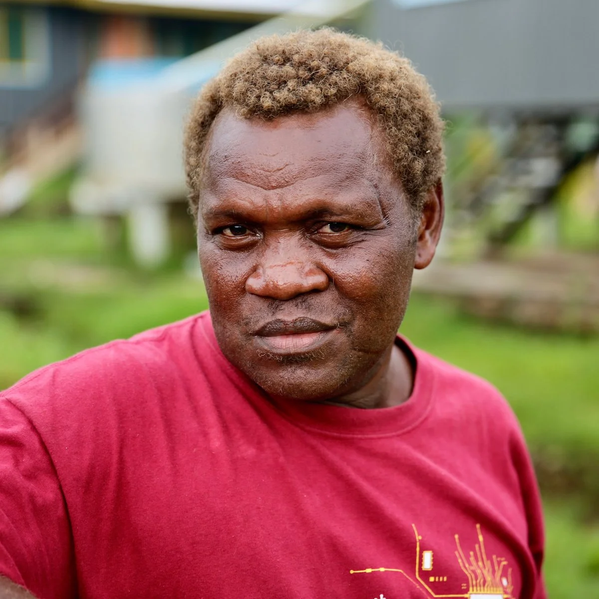 Portrait of Clement Iata, trustee of the Afunakwa Foundation and grandson of Afunakwa.