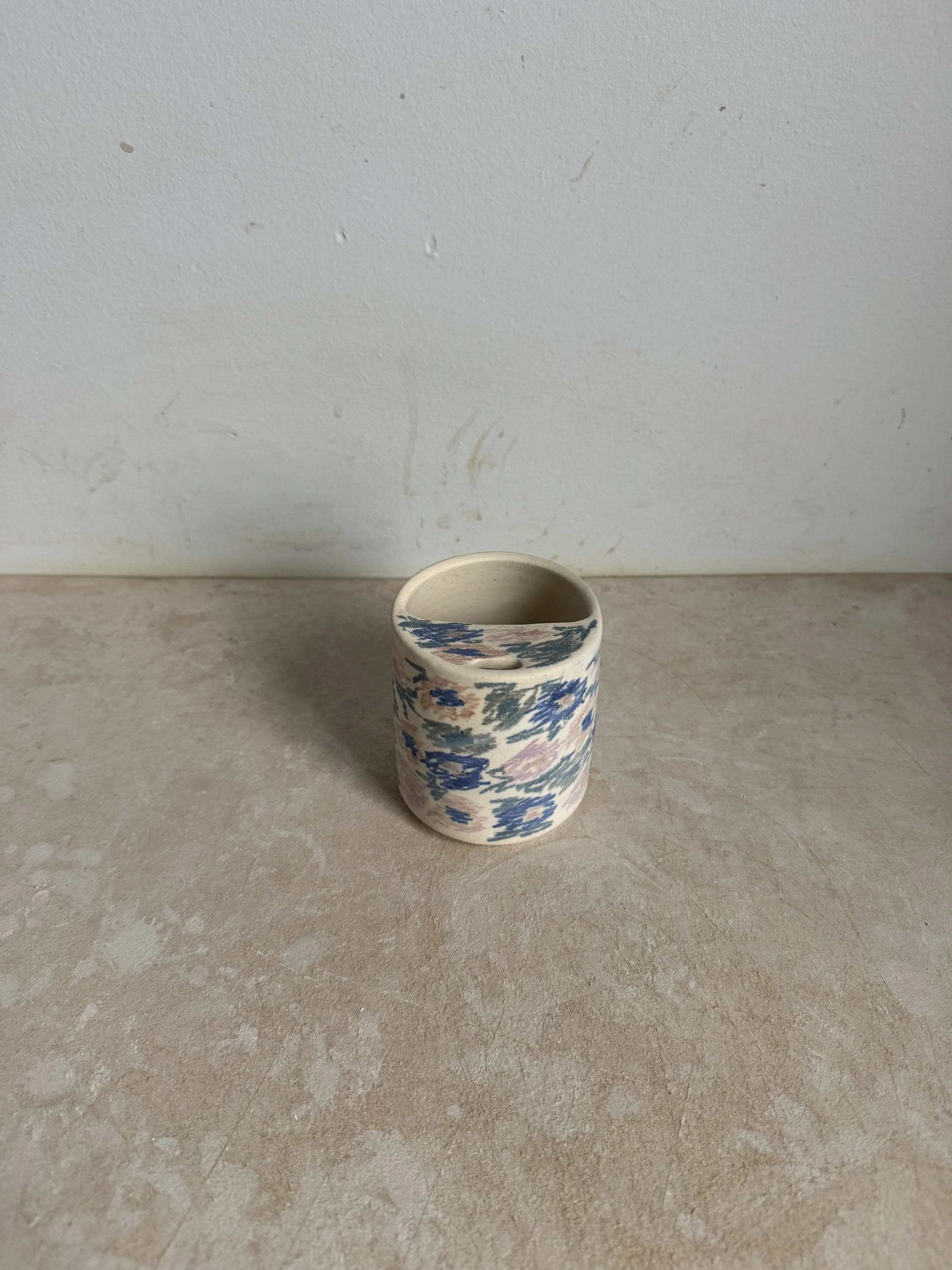 travel cup / flowers matte 01 12oz *second*