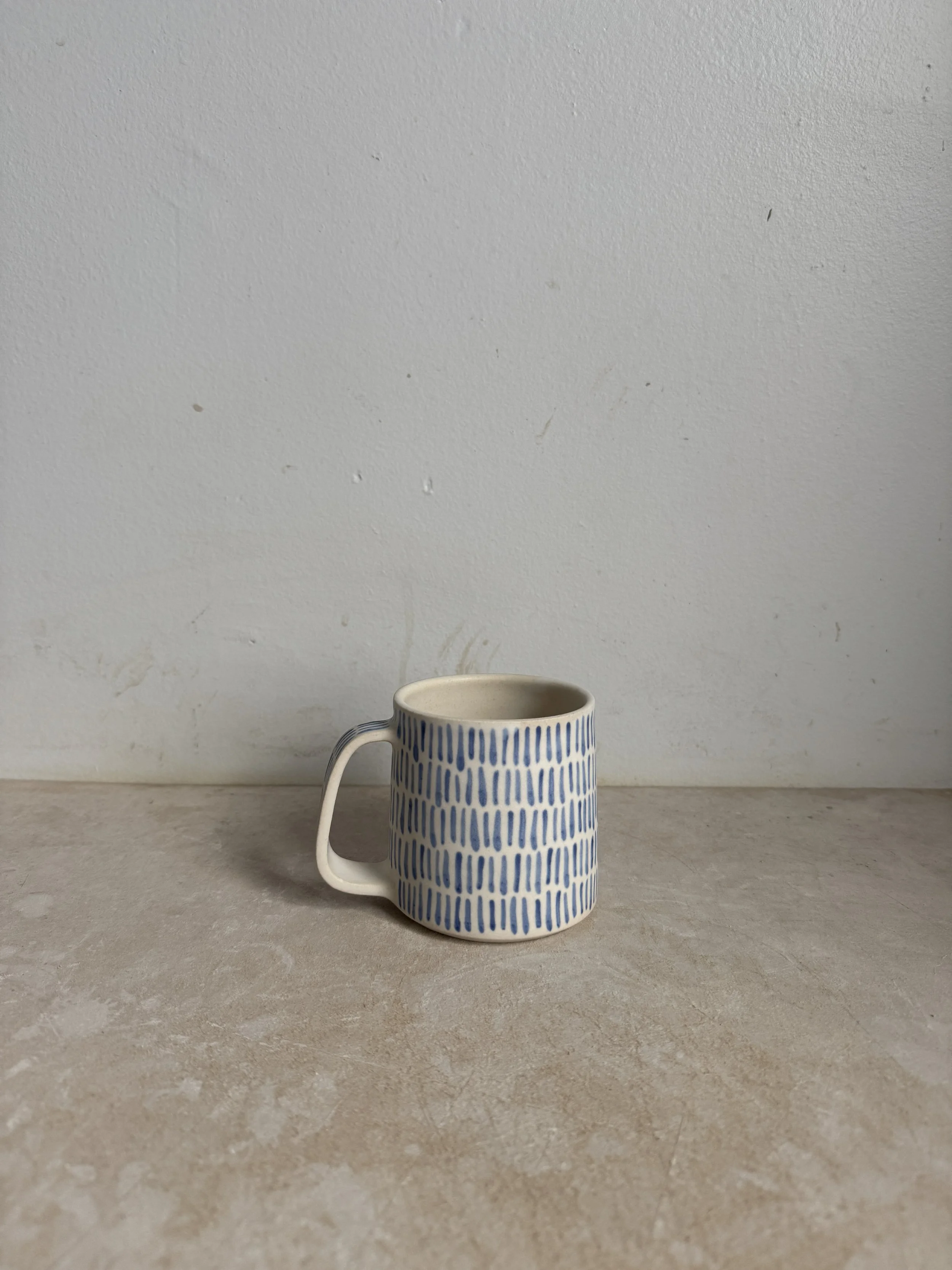 mug / blue lines matte 12oz
