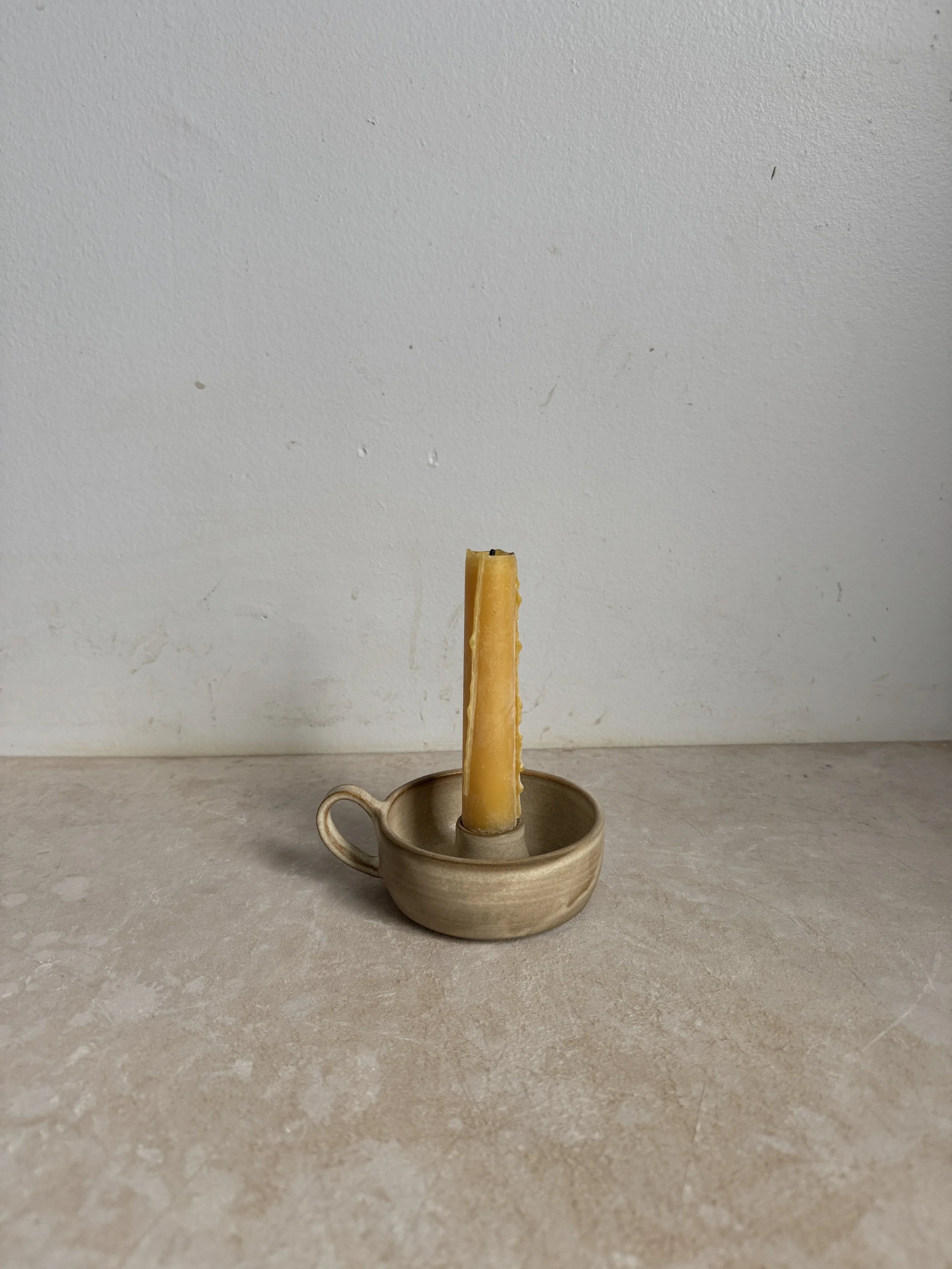 candle holder / beige