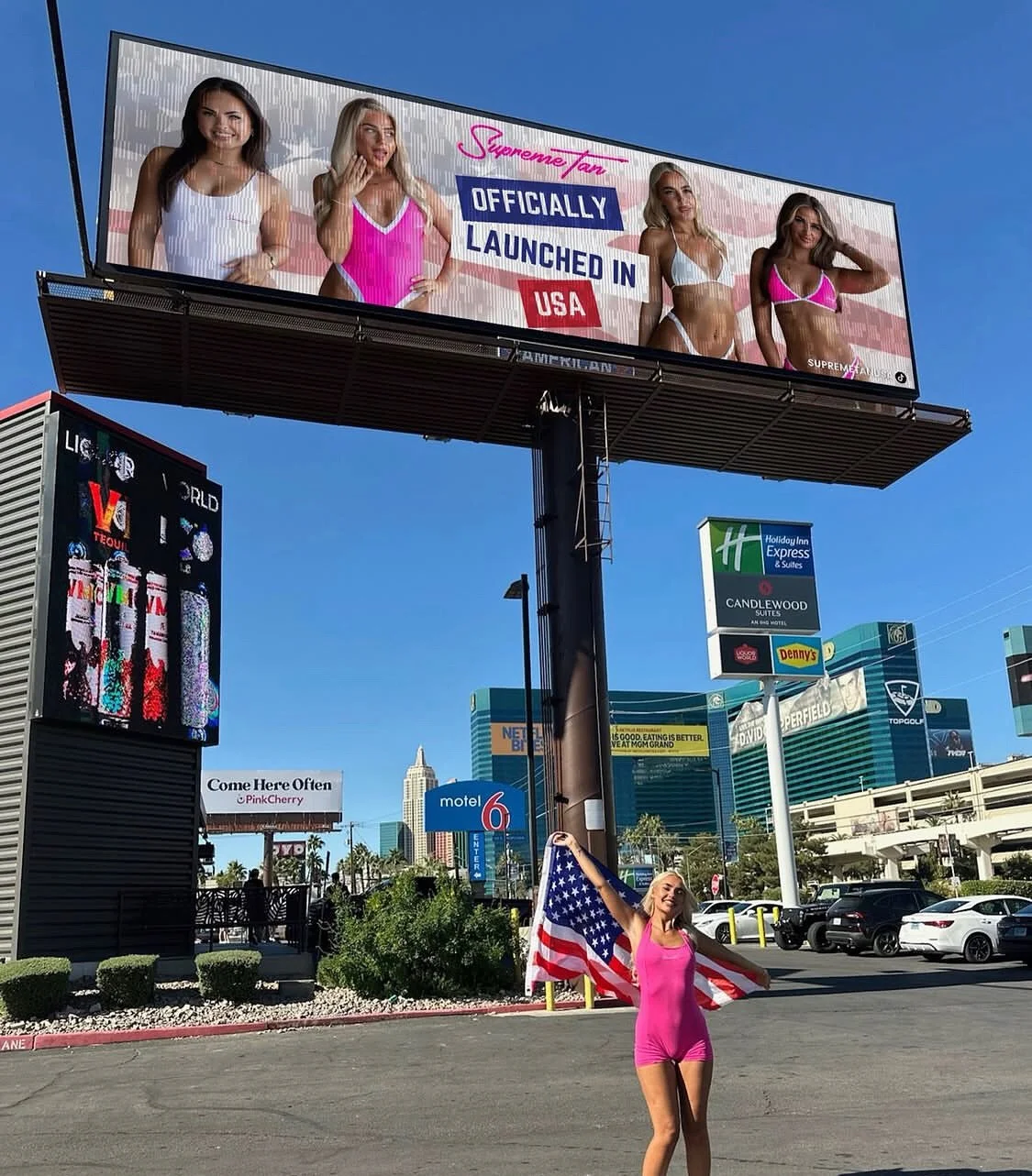 SupremetanUK just launched in the USA with a Billboard in Las Vegas !!! 

EJ Billboards no matter where we can get it done ! 

#lasvegas #billboards #supremetan #uk