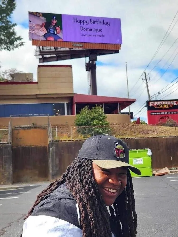 Celebrate a birthday with a personal digital billboard in Atlanta and Smyrna, Georgia. Happy Birthday billboard shout outs start at $150 and are perfect for surprise celebrations and milestone moments. We help you find billboard availability by ZIP c