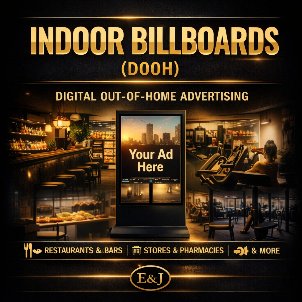 Indoor Digital Billboards (DOOH)