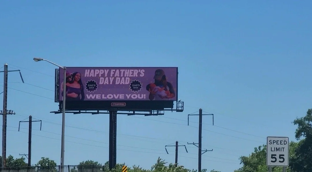 Celebrate Father’s Day with a personal digital billboard in Baltimore, Maryland. Father’s Day billboard shout outs start at $150 and are a meaningful way to honor dads and father figures. We help you find billboard availability by ZIP code, create ar