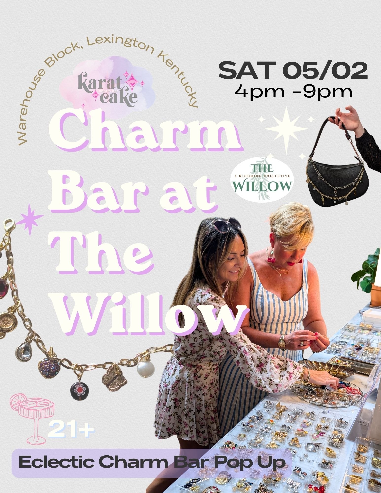 Karat Cake Charm bar at The Willow (Wine Bar +)