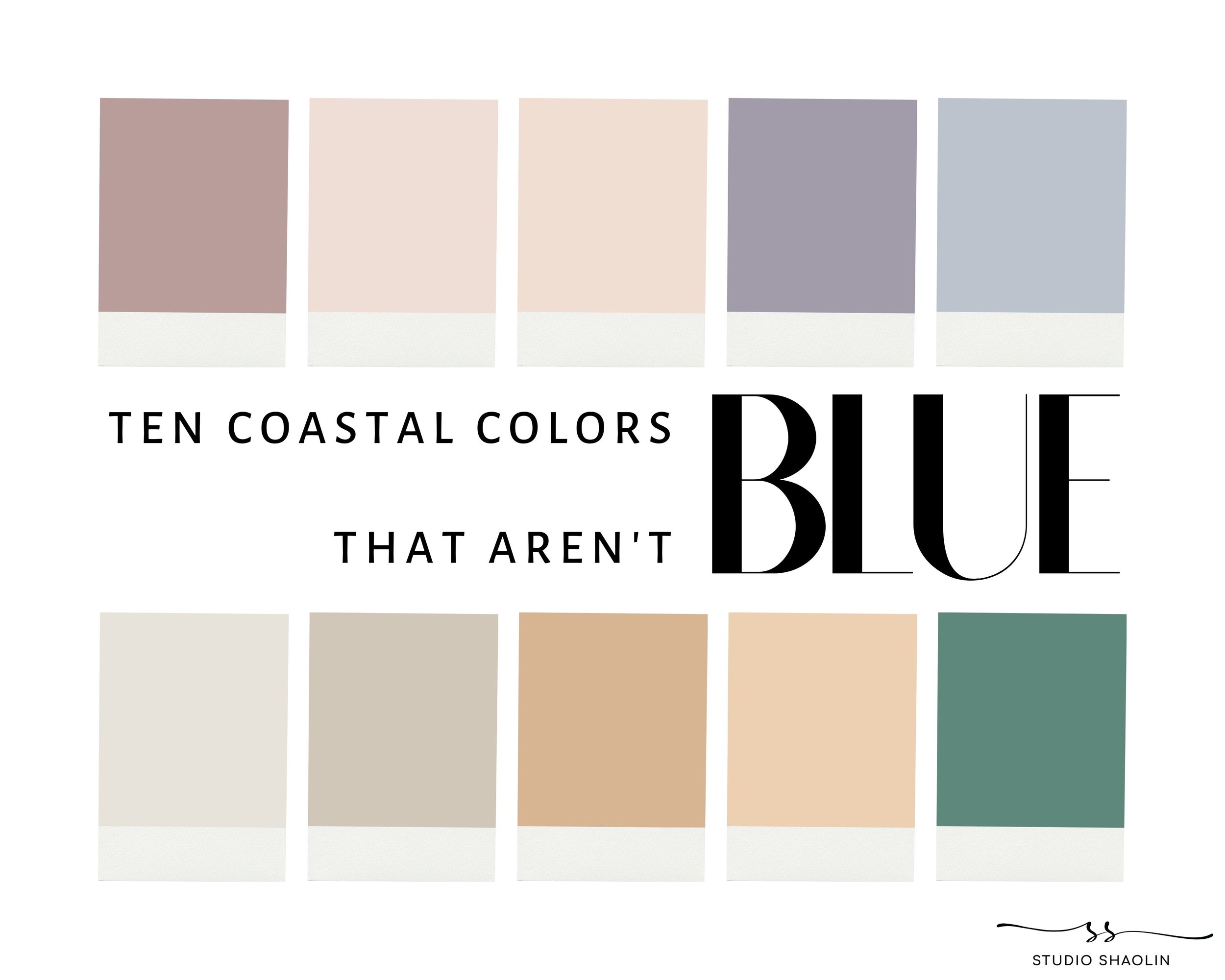 10 Coastal Colors That Aren’t Blue