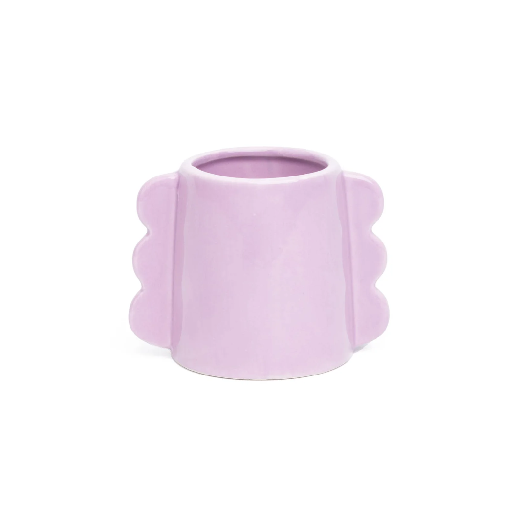 05. Purple Side Waves Vase