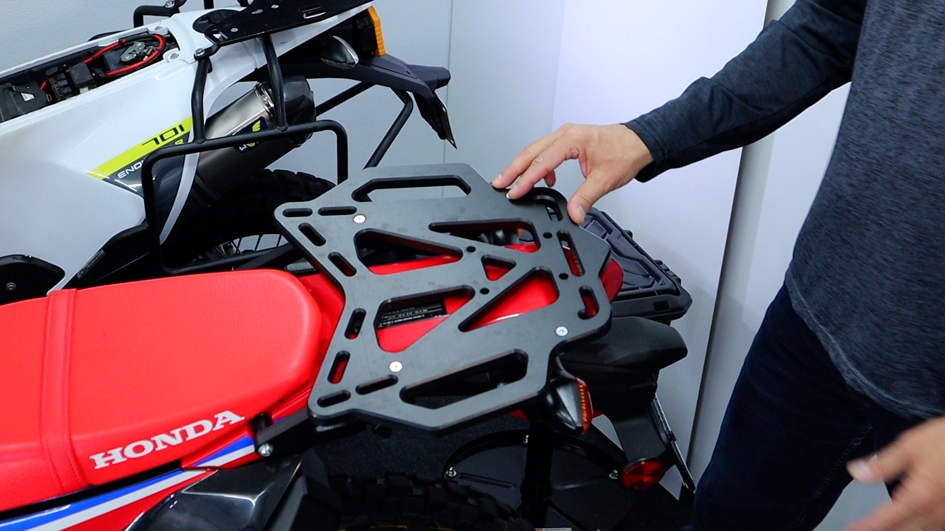 CRF300L Rally Side Racks Install — Dual Sport Garage | Adventure ...