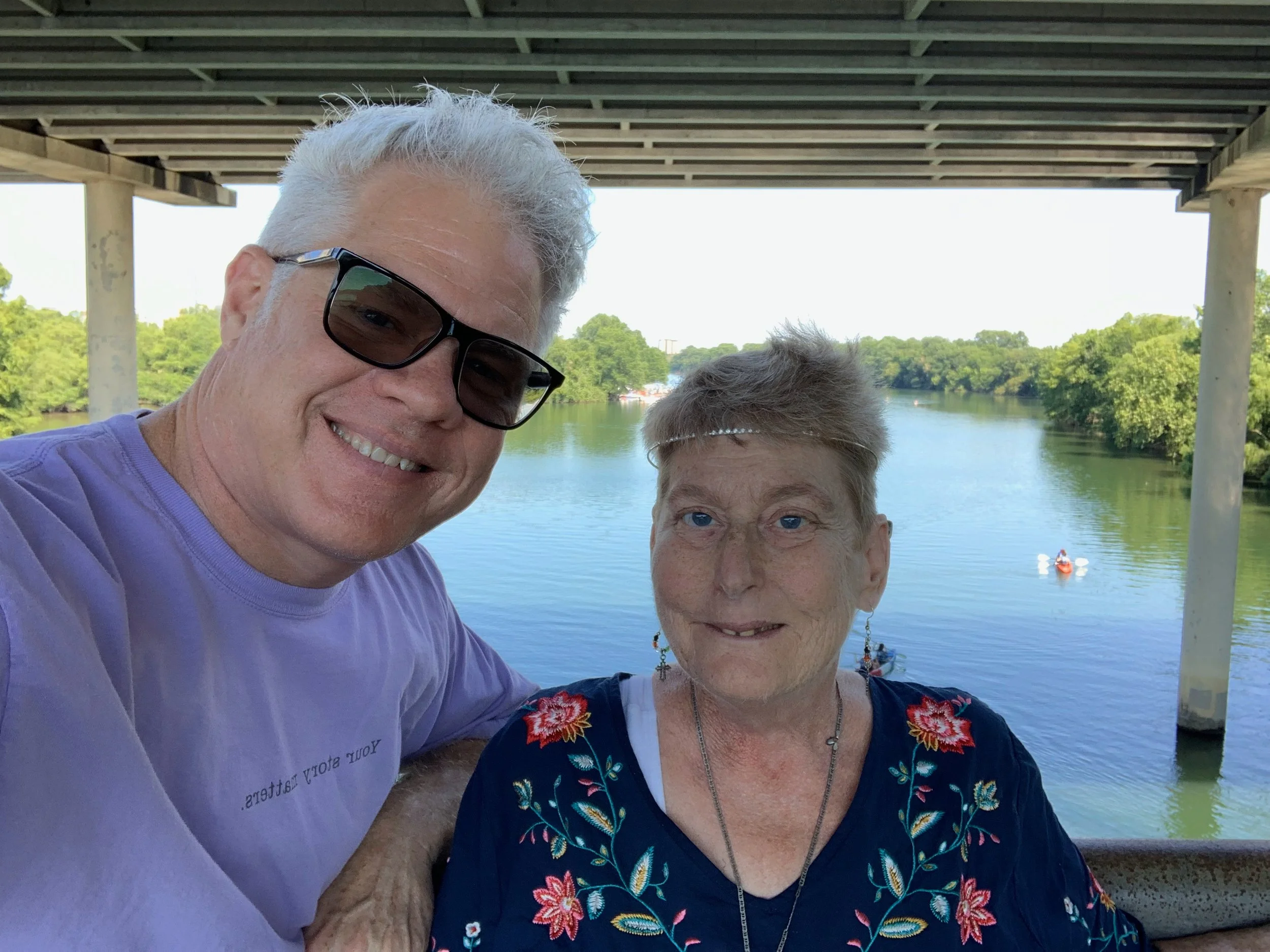 With my sister Laura, Austin