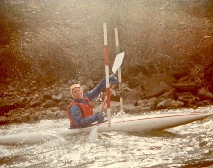 Kayaking in the Crystal River at the Colorado Rocky Mountain School, Carbondale, Colorado