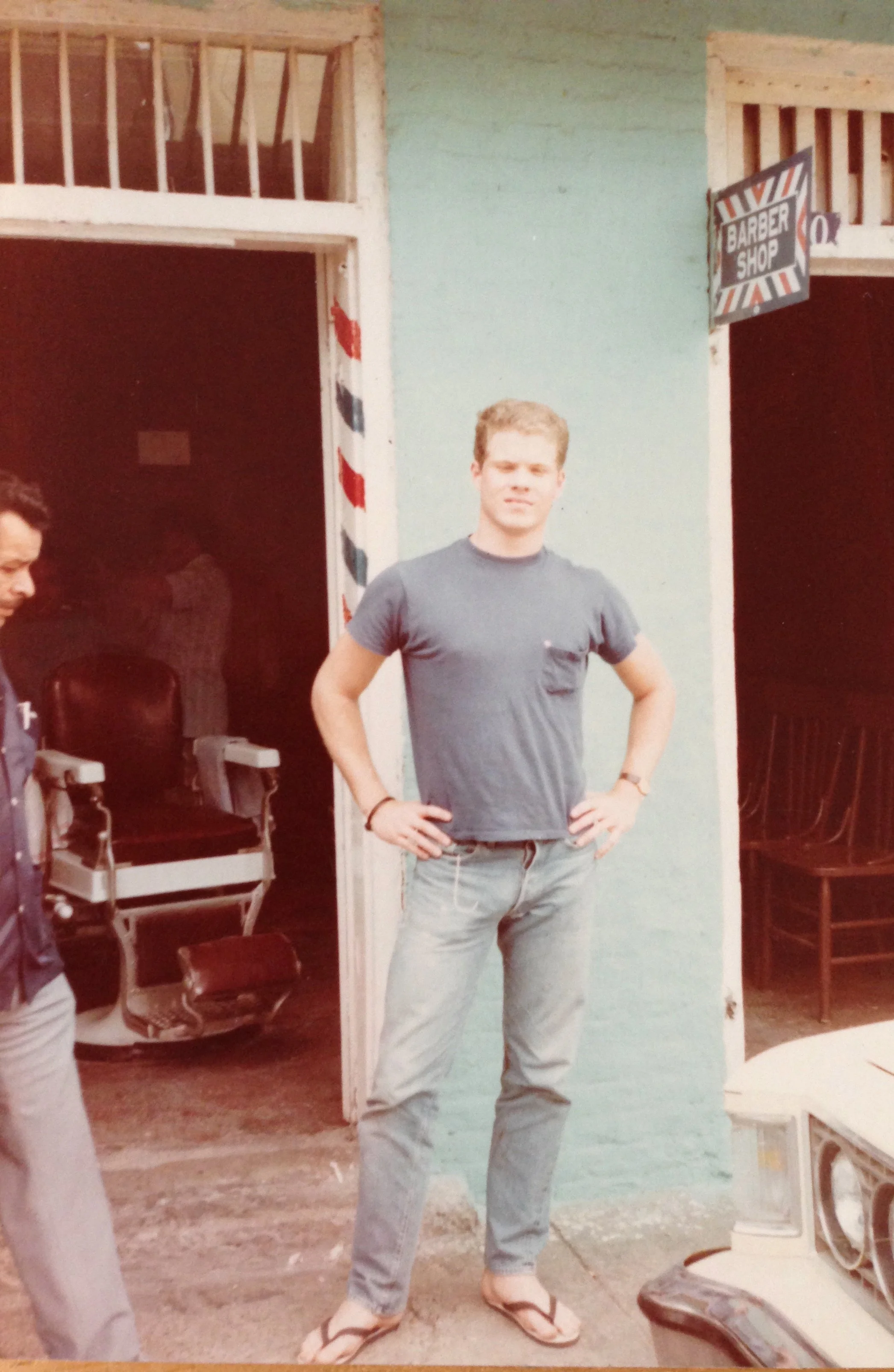 Getting $3 haircuts across the South Texas border in Matamoros, Mexico. 